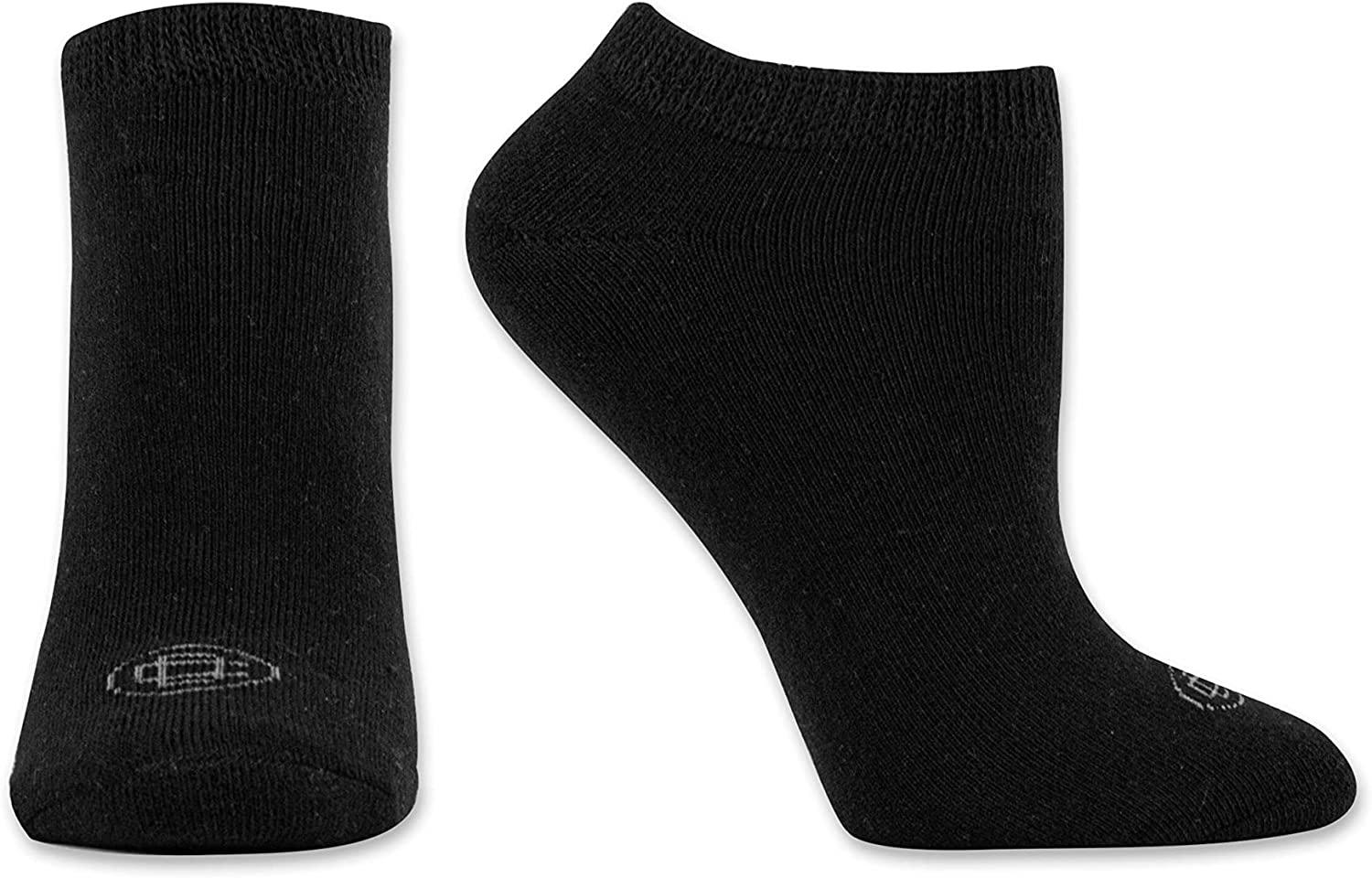 Doctor's Choice Diabetic Socks No Show, XLarge, Sock Size 1315, Black, 4 Pairs Black XLarge