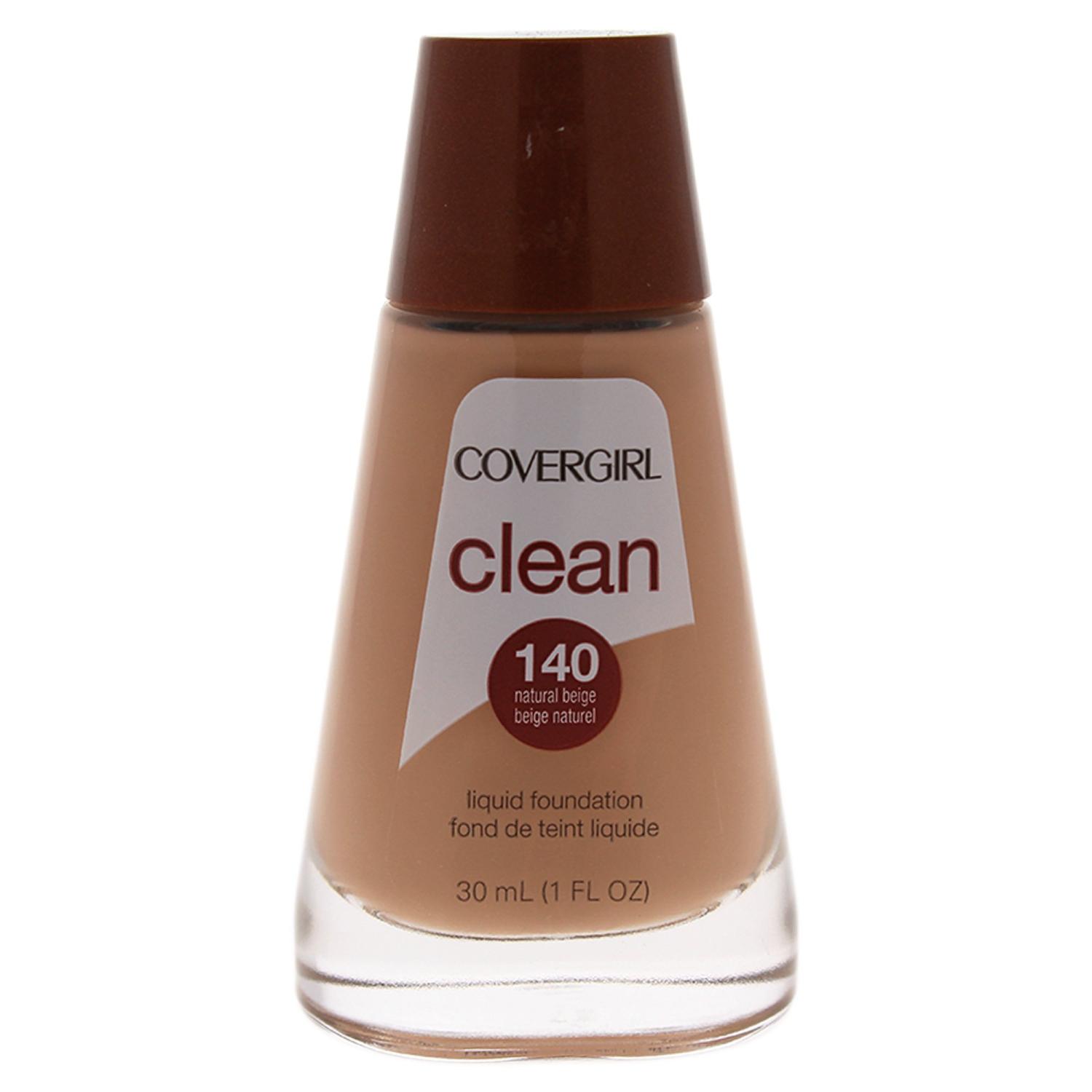 CoverGirl Clean Liquid Foundation 140 Natural Beige 1oz - Long Lasting ...