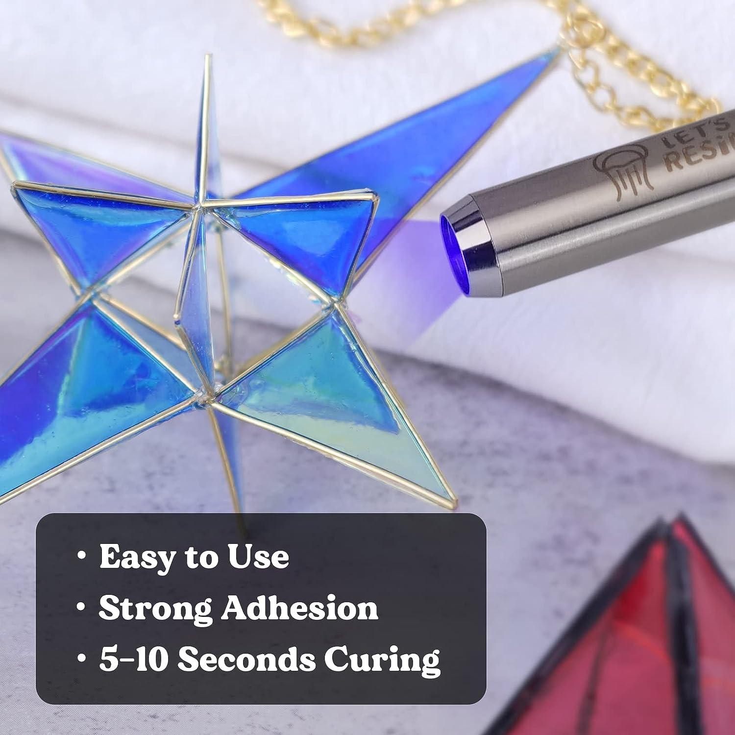Plastic Repair 5 Seconds Curing Adhesive UV Glue Kit with Light