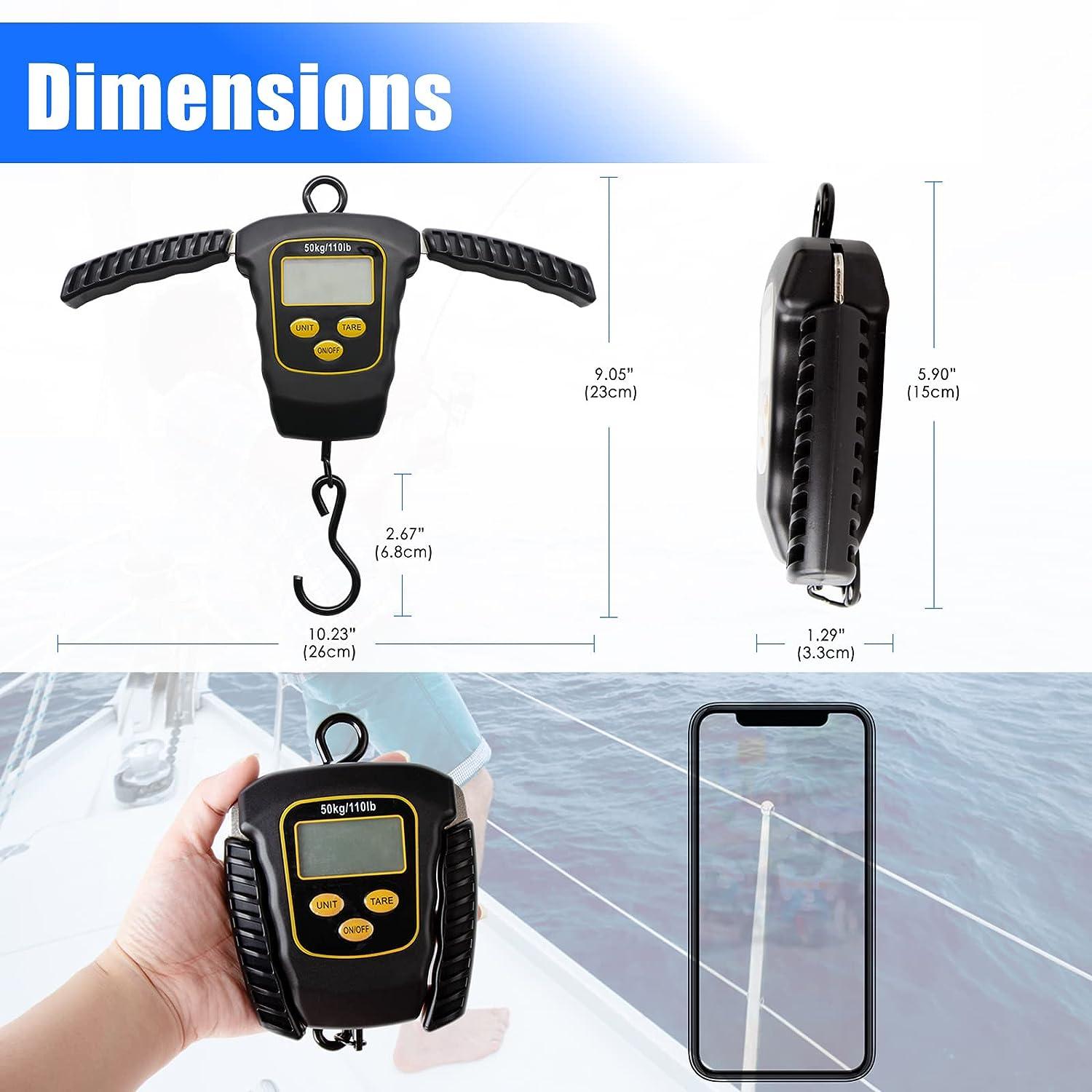 Stainless steel luggage scale portable portable electronic 50kg express  fishing and shopping package scale