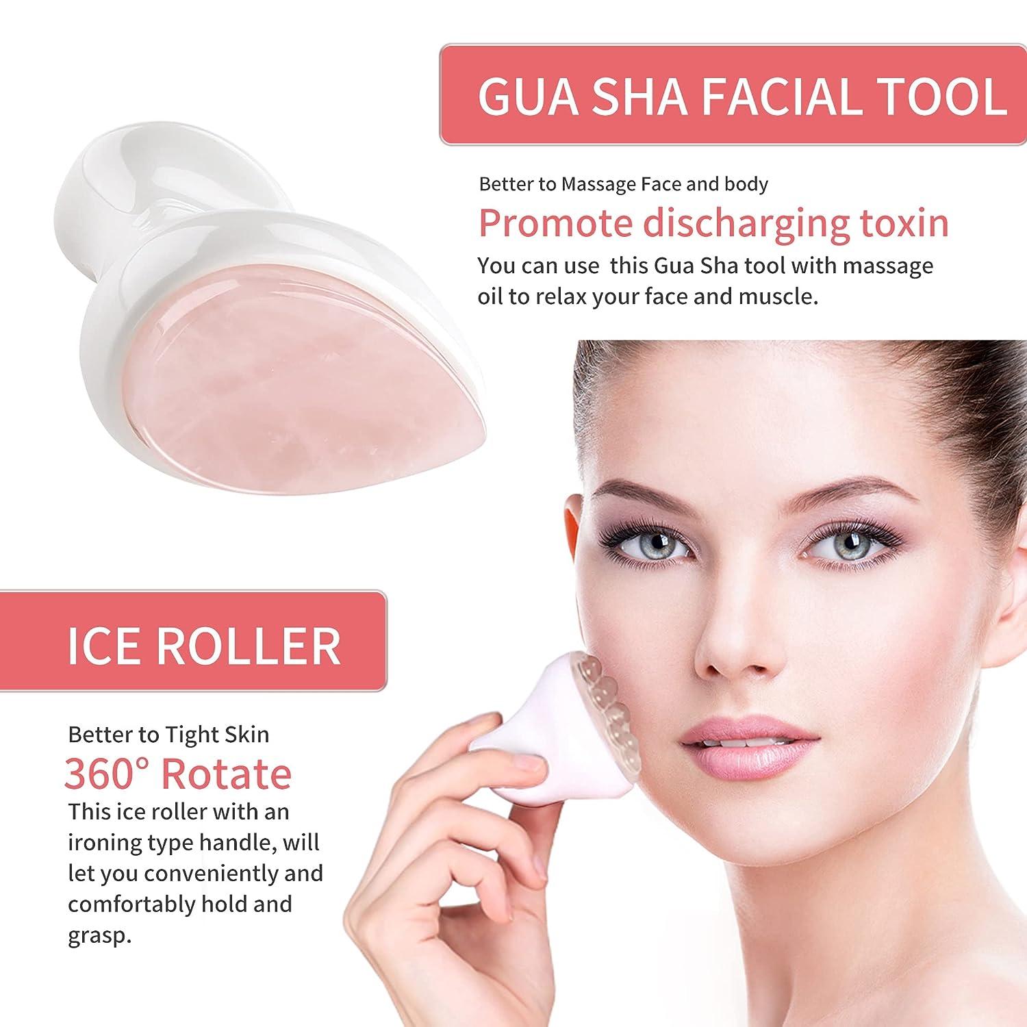 BEAUTYFACTOR Jade Roller & Gua Sha Set Face Roller and Gua Sha Facial