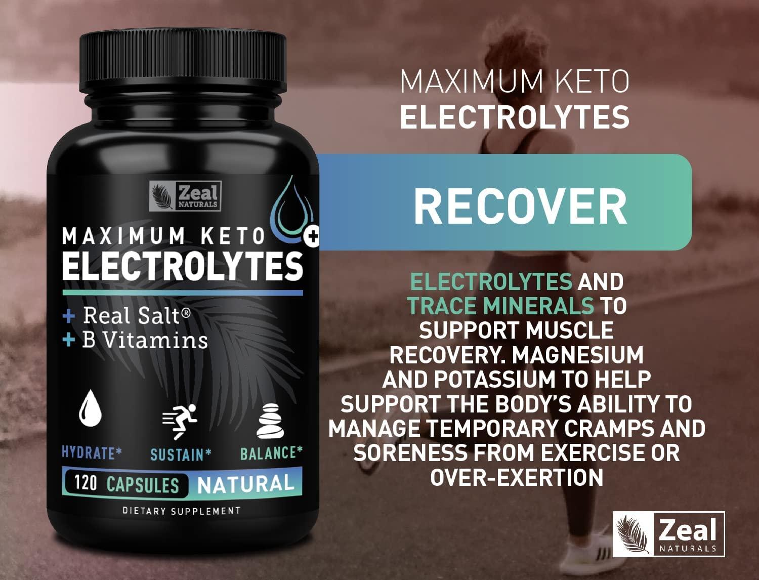 Keto Electrolyte Supplement (120 Capsules) Maximum Keto Electrolytes