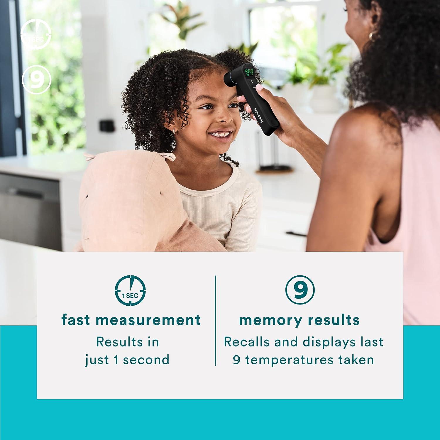 HoMedics DualUse Infrared Ear and Forehead Thermometer, inEar and No