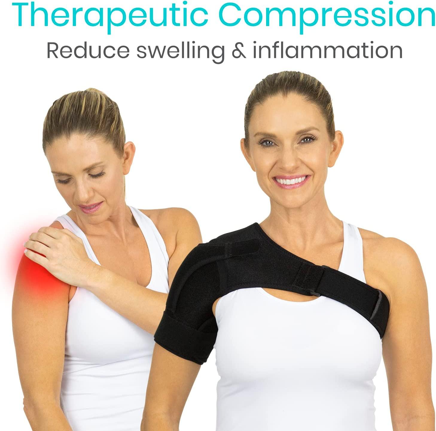 Vive Shoulder Stability Brace Compression Support Sleeve for Rotator