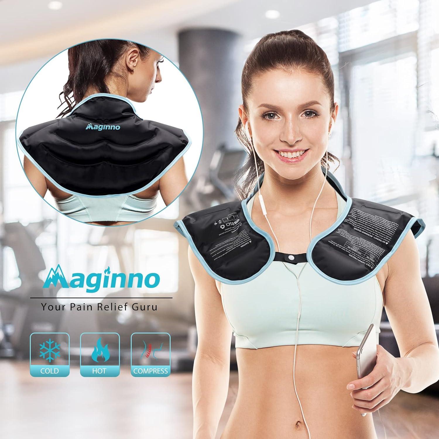 Maginno Neck Shoulder Ice Packs for Injuries Reusable Gel Cold Pack