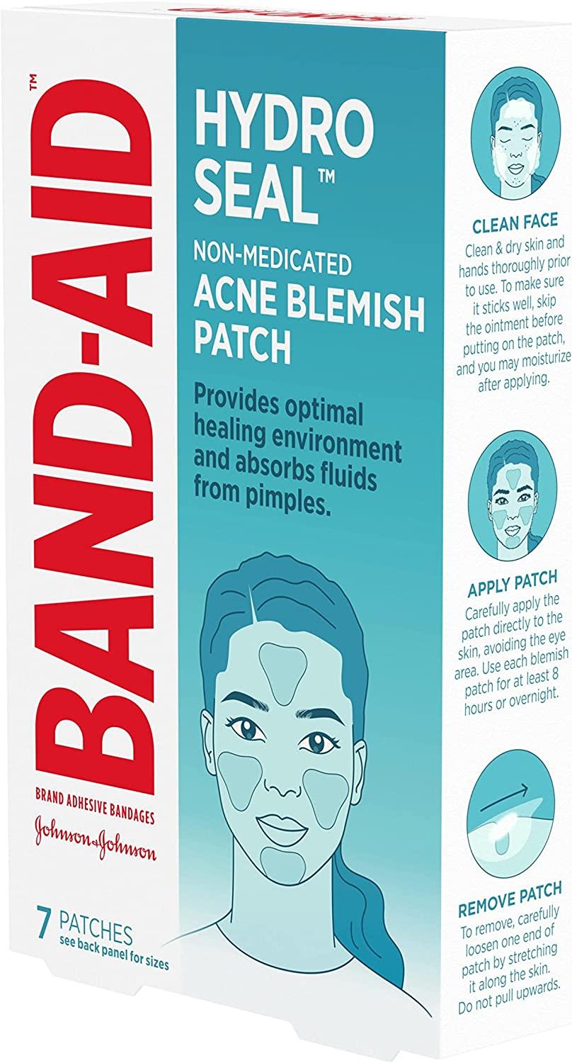 BandAid Brand Hydro Seal Acne Patches for Face, NonMedicated Acne
