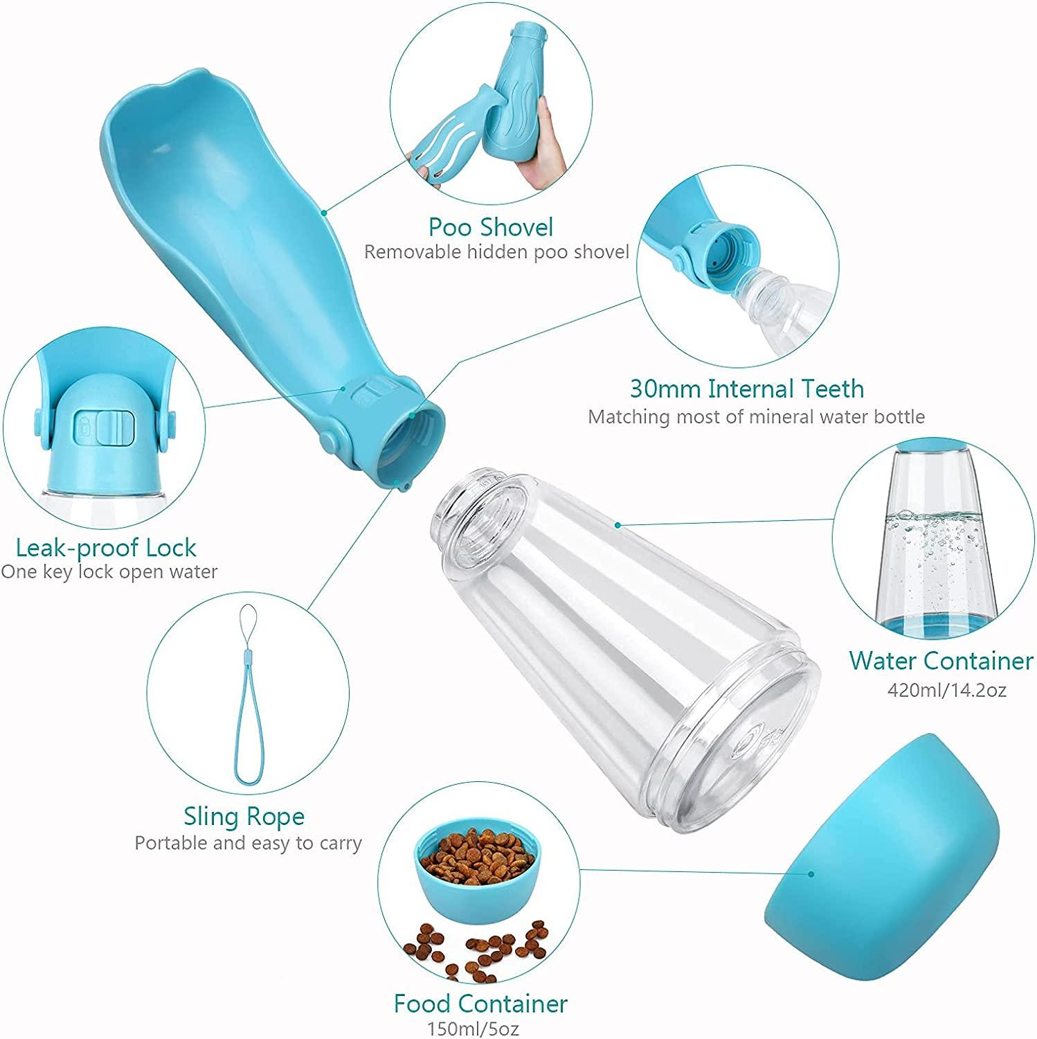 UPSKY Dog Water Bottle Portable Foldable Dog Water Dispenser for