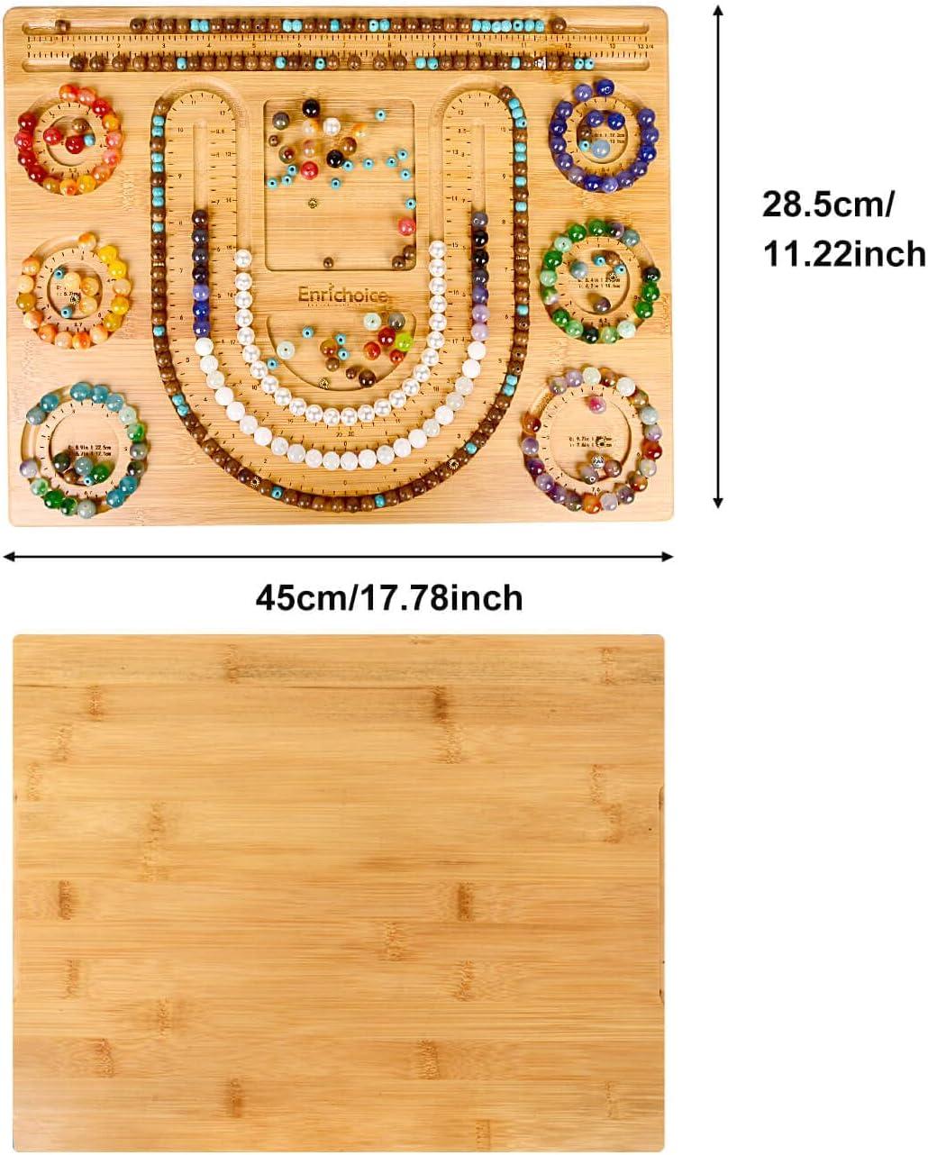 Bamboo Combo Beading Board for Jewelry Bracelet and Other Jewelry Necklaces  