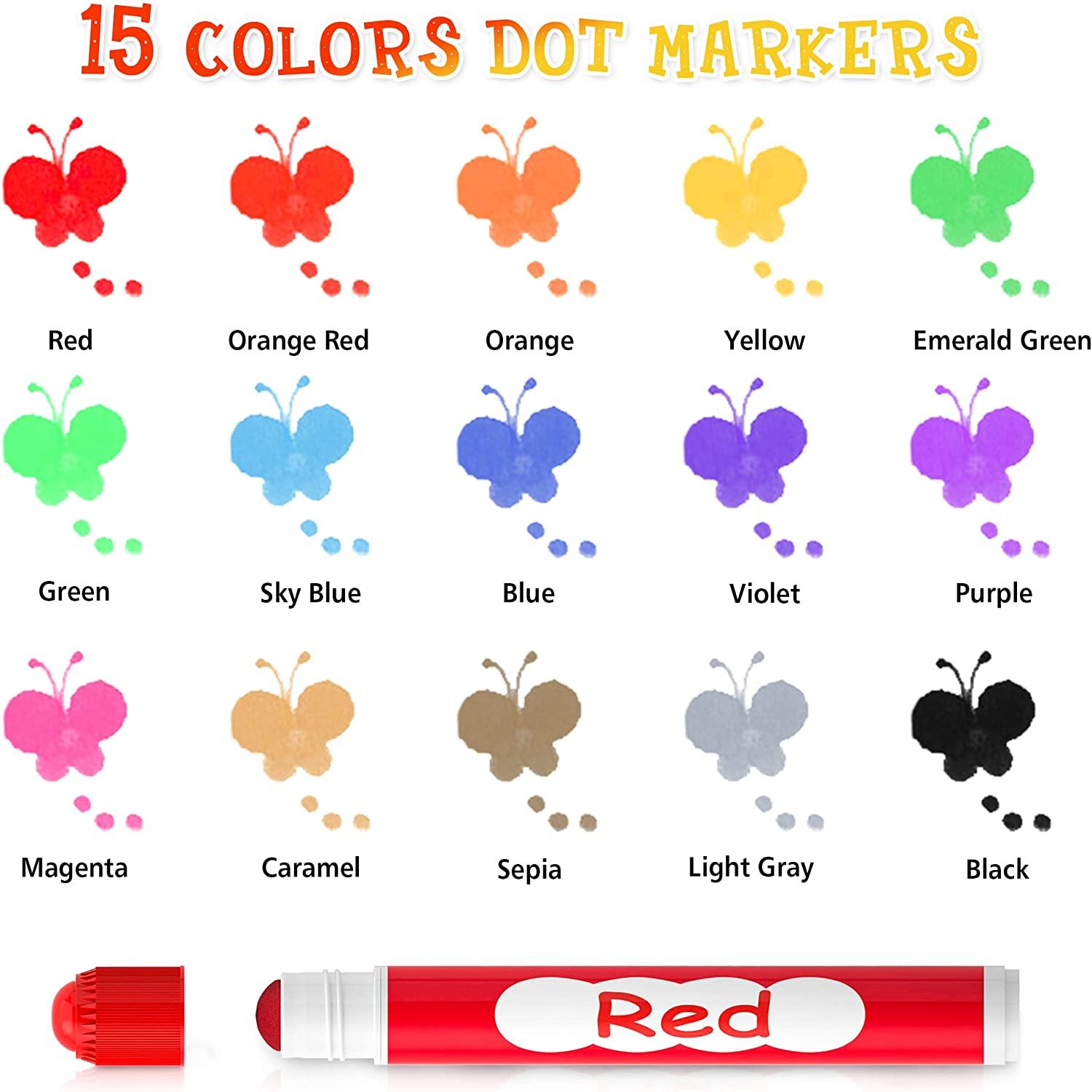 BYJ KIDDY COLOR Washable Colored Markers Set Art Supply for Kids