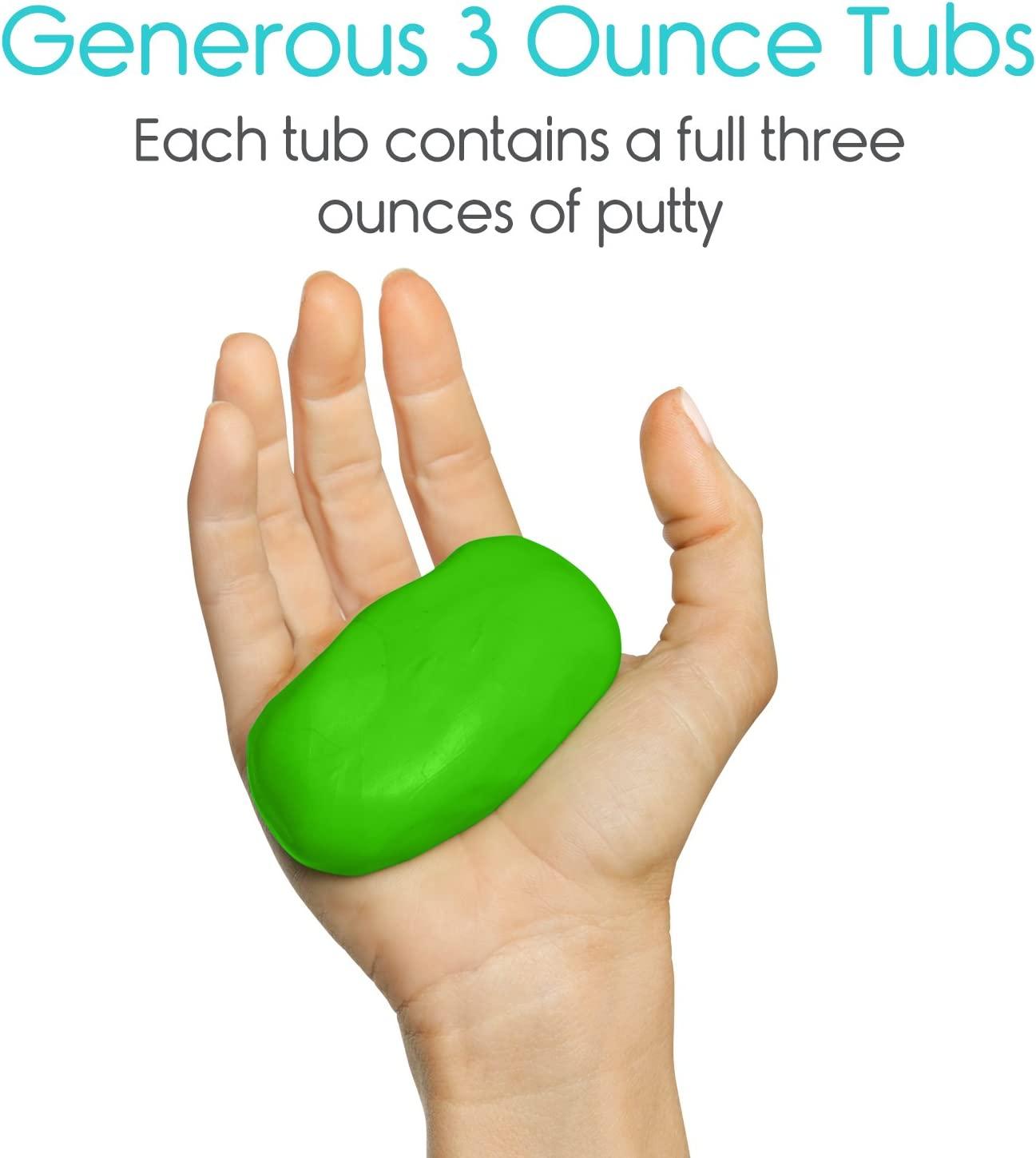 Vive Therapy Putty Occupational Hand Tools (2 Pack) Sensory Stress