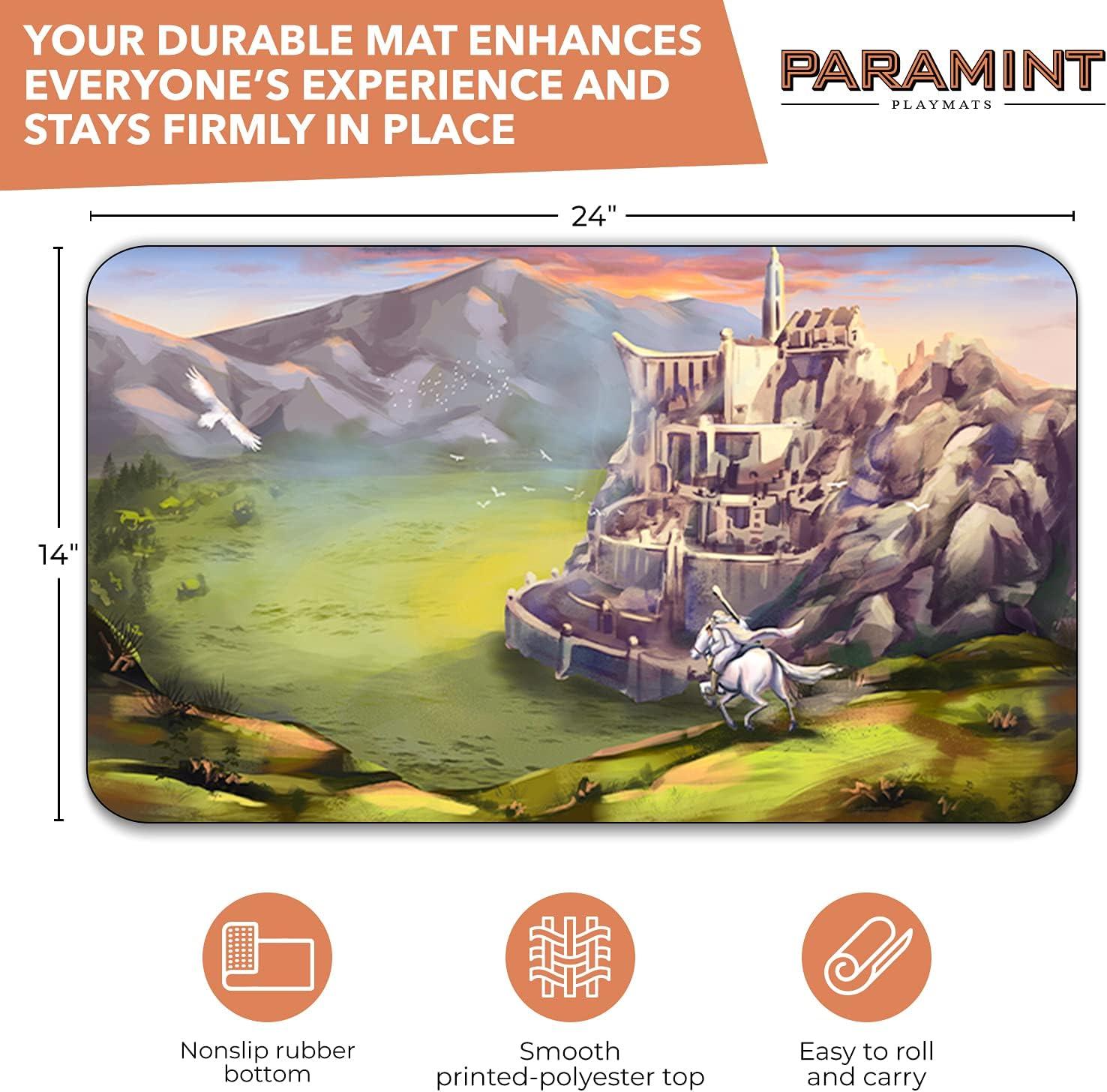 Paramint Minas Tirith (Stitched) - LOTR Lord of The Rings - Compatible for  Magic The Gathering Playmat - Play MTG, YuGiOh, Pokemon, TCG - Original  Play Mat Art Designs & Accessories