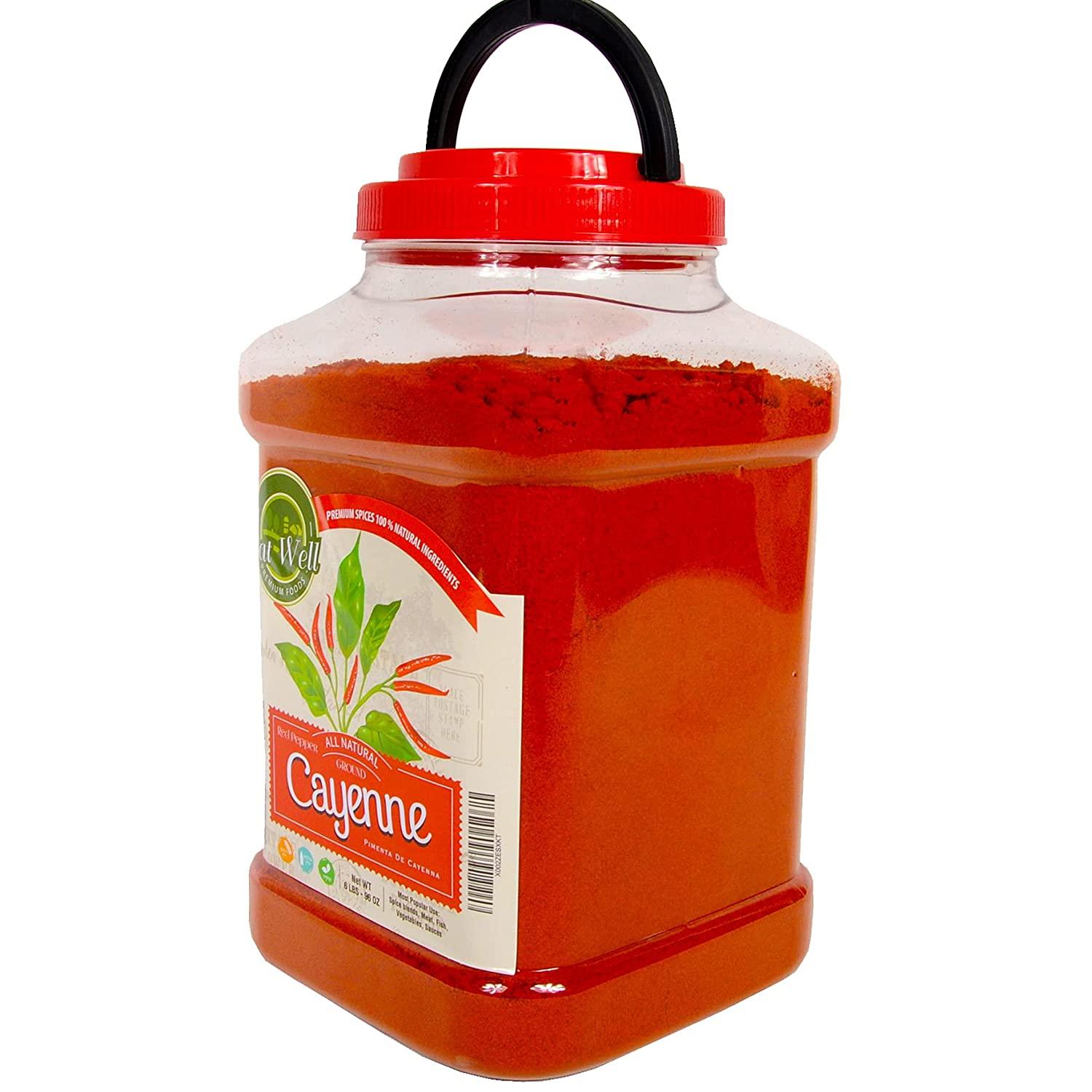 Eat Well Premium Foods Ground Cayenne Pepper Powder 6 Pound , Bulk