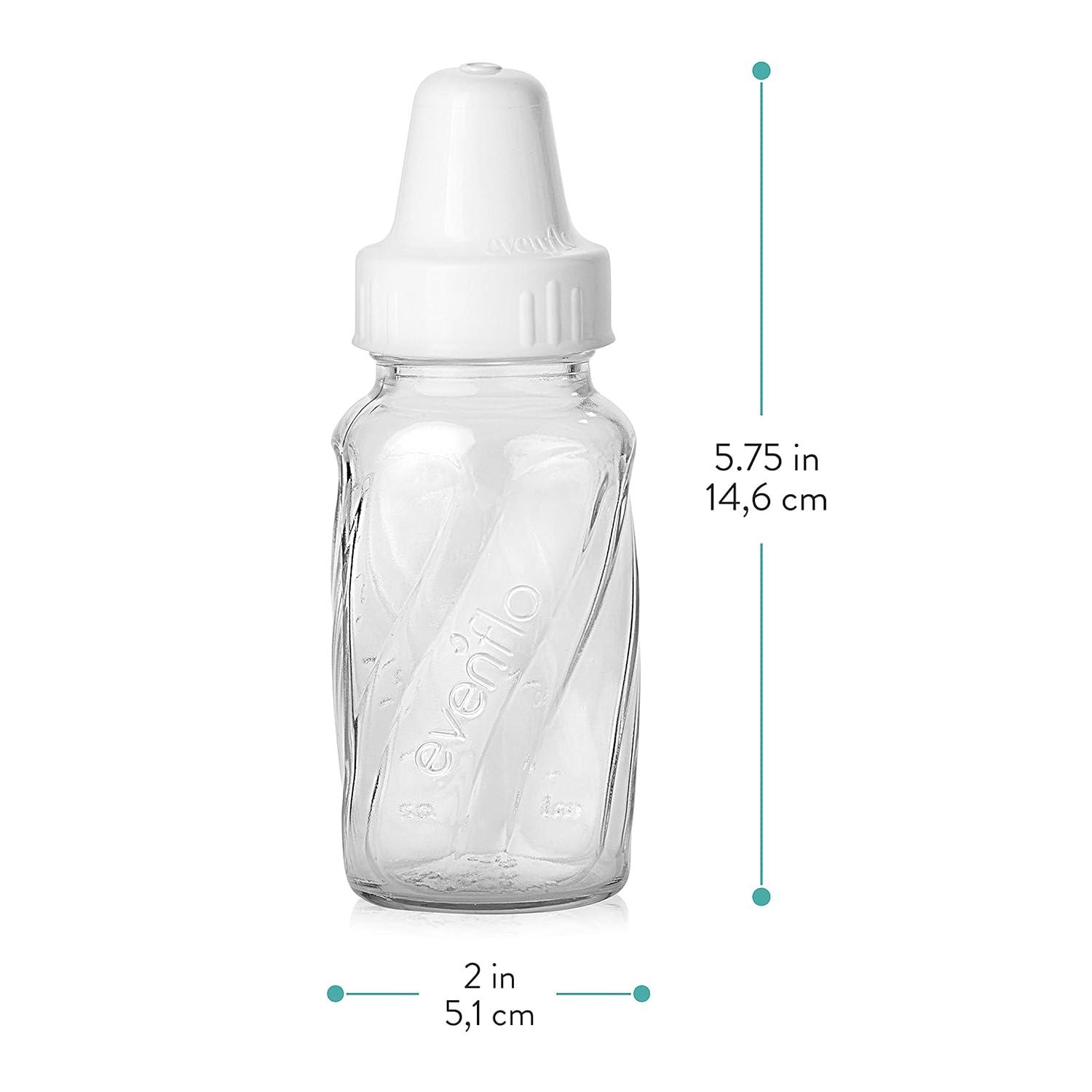 Evenflo 4oz Glass Twist Bottles - Pack of 6 | Classic Feeding Essentials |  Buy Now with Express International Delivery | GoSupps.com