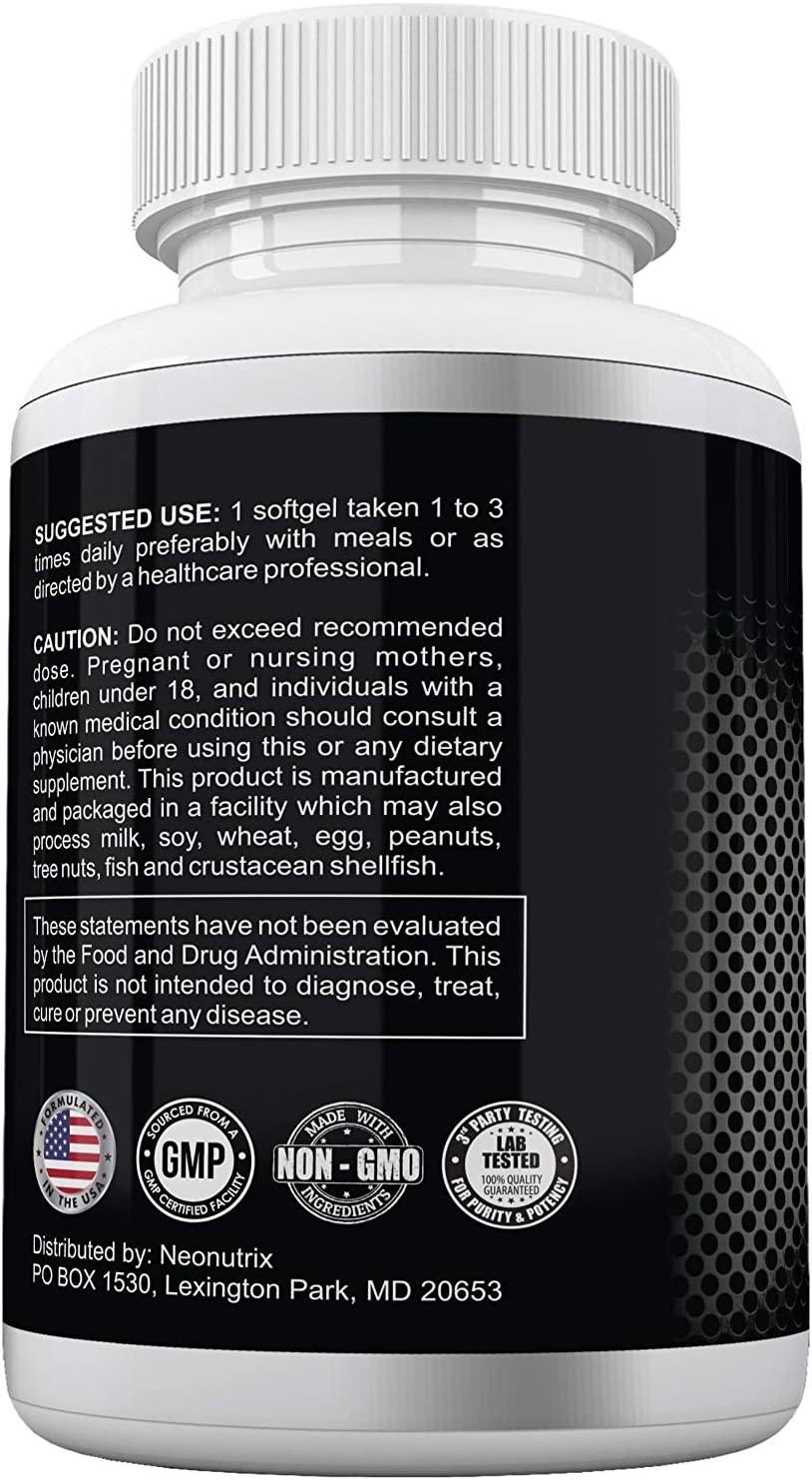 Soy Lecithin Capsules 1200mg (One a Day, 100 Softgels) Immune Support