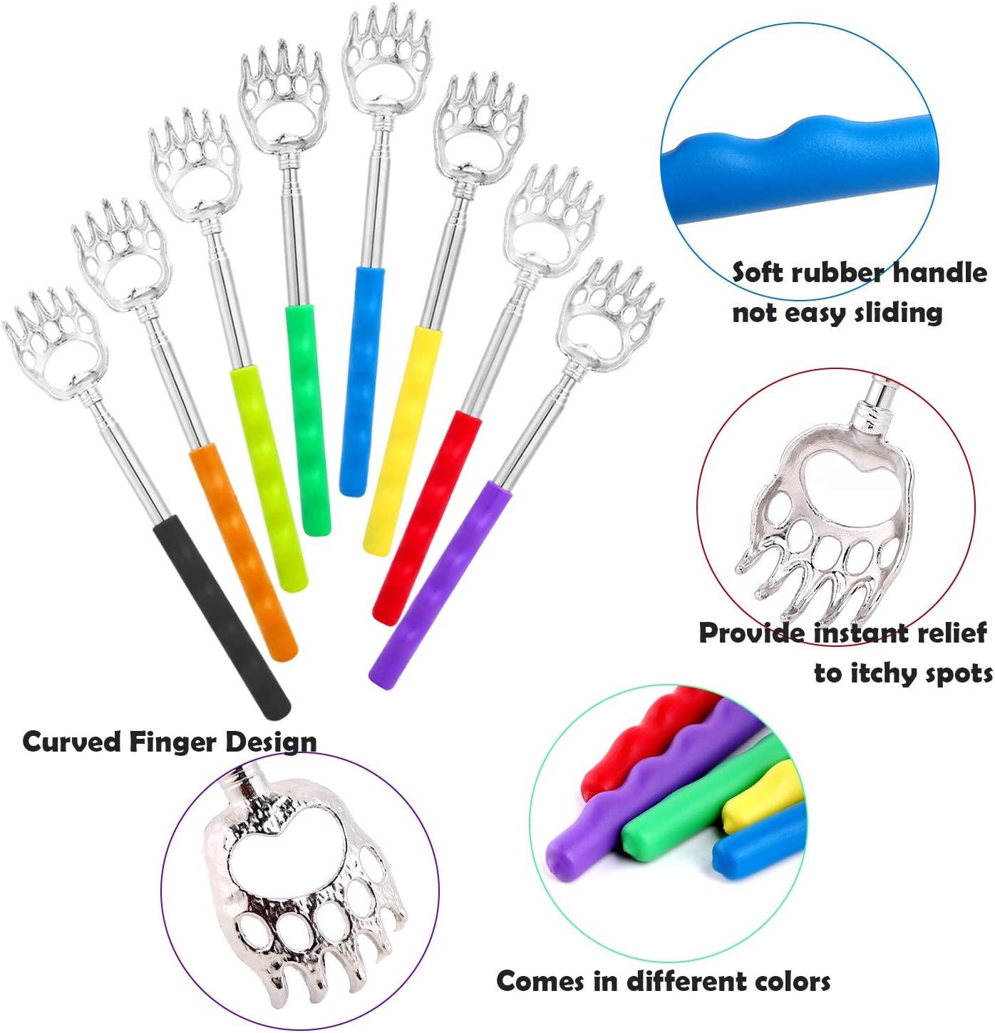 Back Scratcher Ohuhu 8 Pack Extendable Telescopic Bear Claw Back Itching Scalp Scratchers