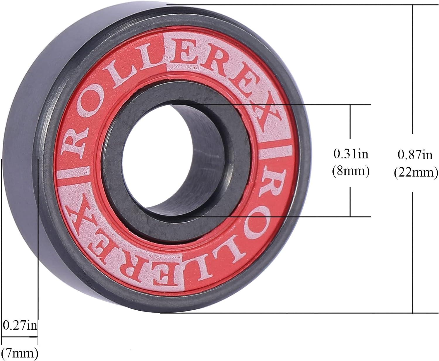 Adventure World Rollerex 608ZZ ABEC7 Skate Wheel Bearings Kit 8