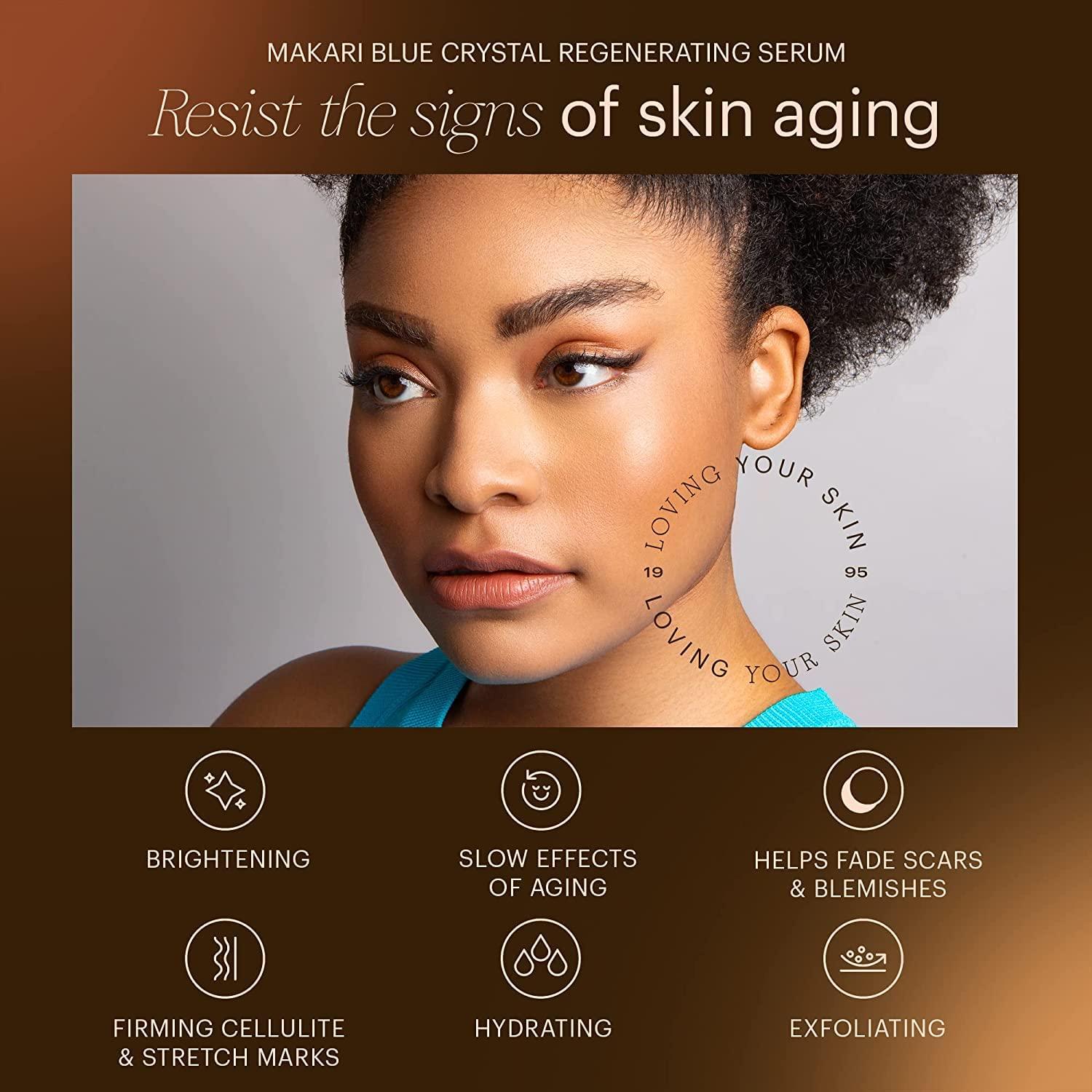 Makari Blue Regenerating Crystal Serum 1.7 OZ | Brightening & Tightening Body Serum with Natural Glutathione | Anti-Aging Dark Spot Reduction & Even Complexion | Buy Now with Express International Delivery | GoSupps.com Makari Blue Regenerating Crystal Serum 1.7 OZ | Brightening & Tightening Body Serum with Natural Glutathione | Anti-Aging Dark Spot Reduction & Even Complexion | Buy Now with Express International Delivery | GoSupps.com
