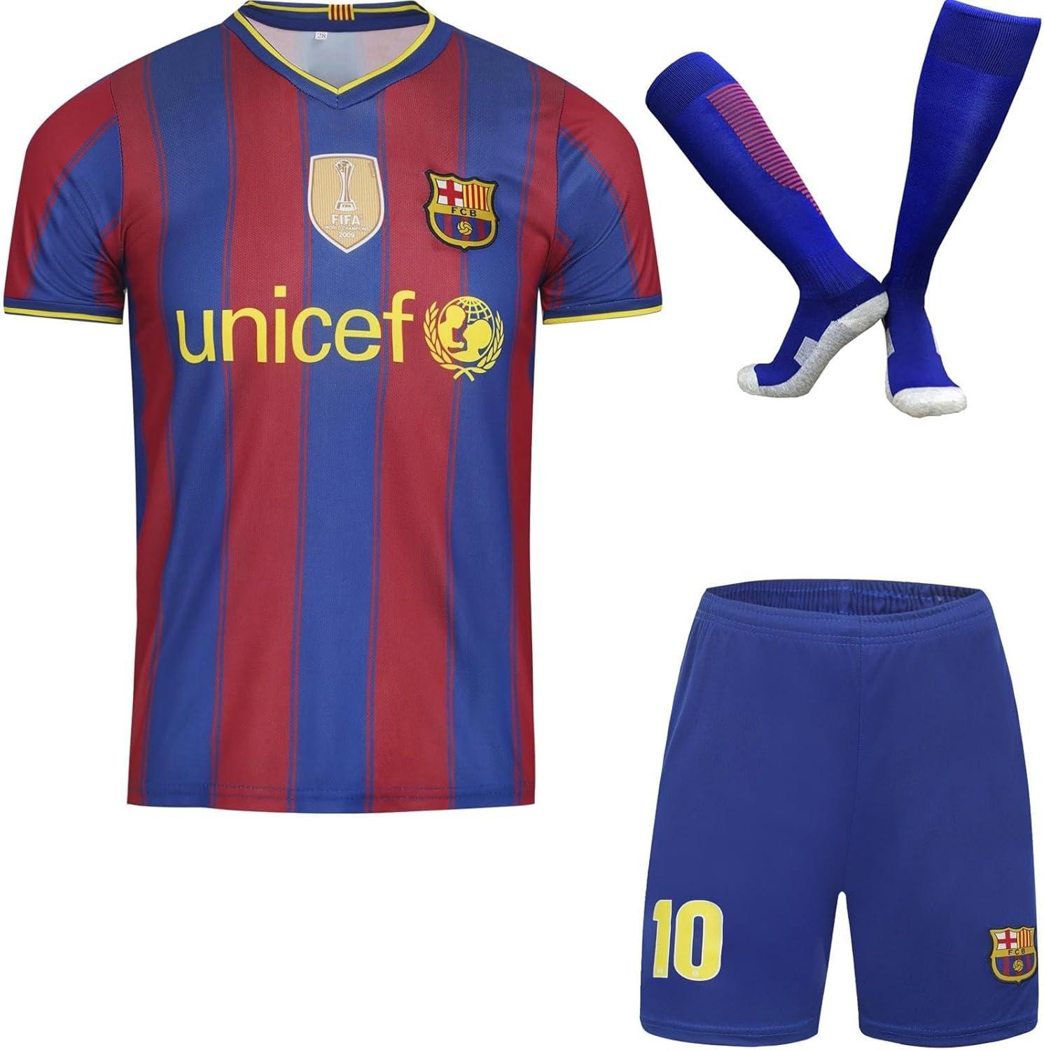 Praiselight Barcelona Limited Messi #10 Kids Football Set Shorts