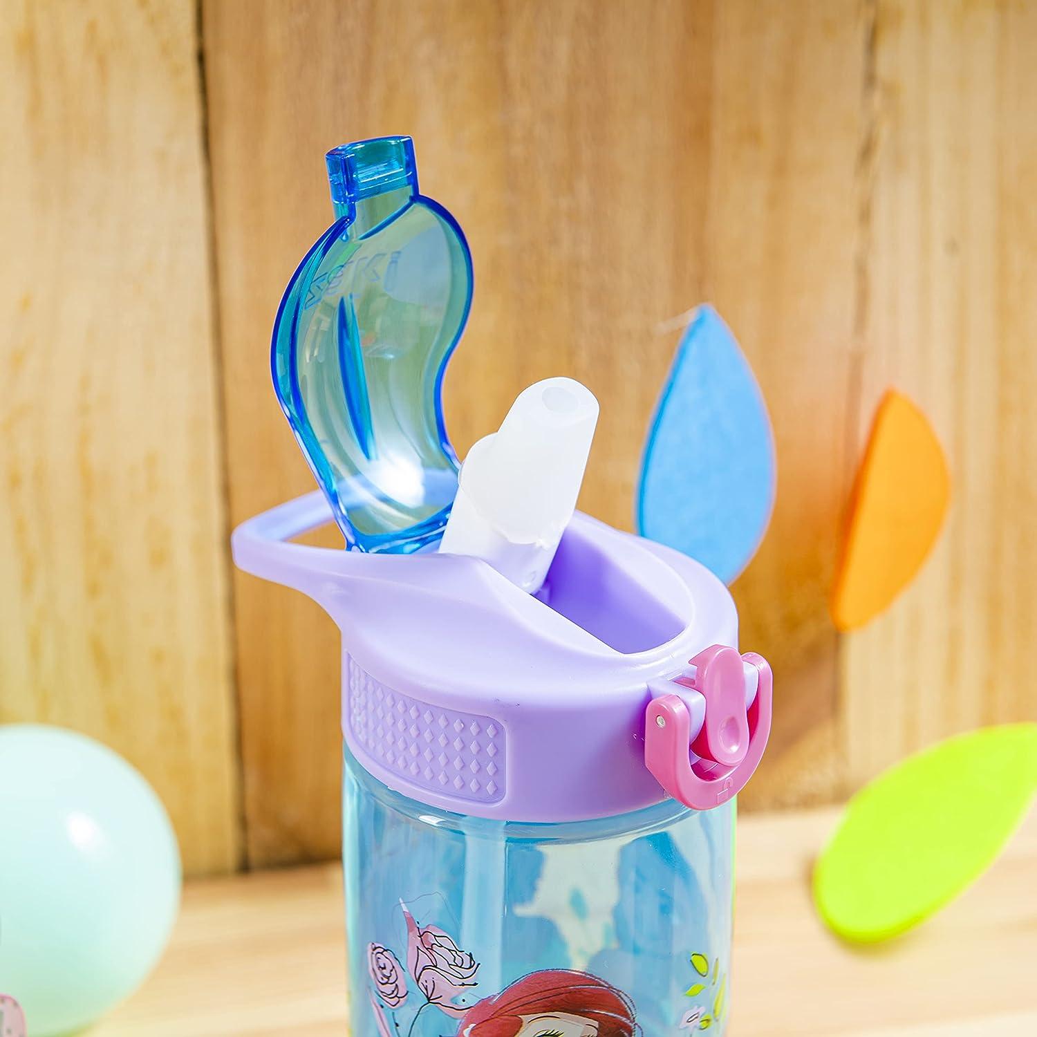 Zak Designs 16 oz. Plastic Tumbler with Lid and Straw, Disney Cinderella
