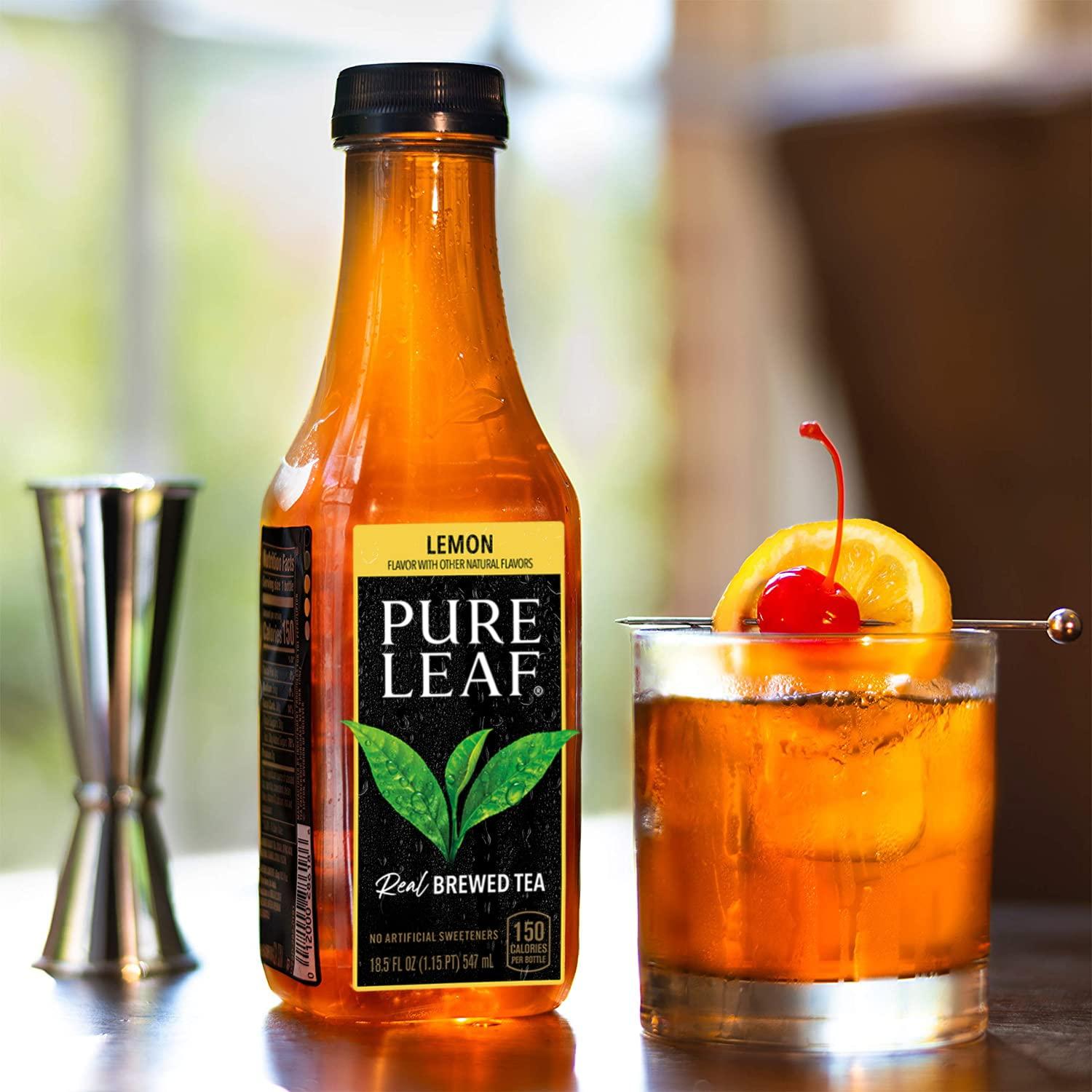 Pure Leaf Iced Tea, Sweetened Variety Pack, 18.5 fl oz. bottles (12 Pack)  Sweetened Variety Pack 18.5 Fl Oz (Pack of 12)