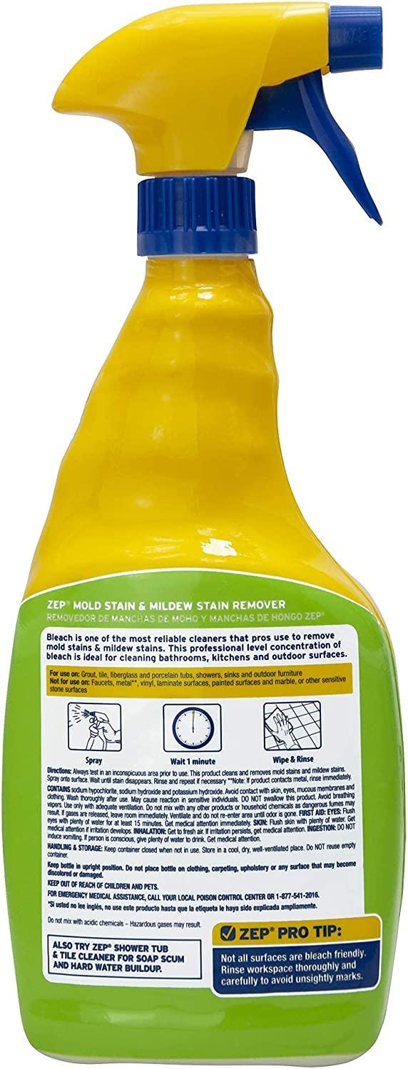 Zep Mold Stain and Mildew Stain Remover 32 Ounce (Pack of 2