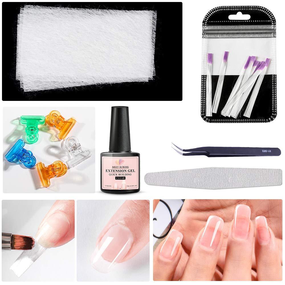 Magical Silk Fiberglass Nail Extension Kit with Building Gel Nail