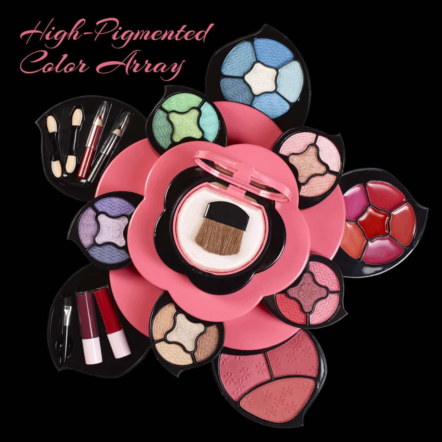 Makeup Kits for Teens Flower Make Up Pallete Gift Set for Teen Girls