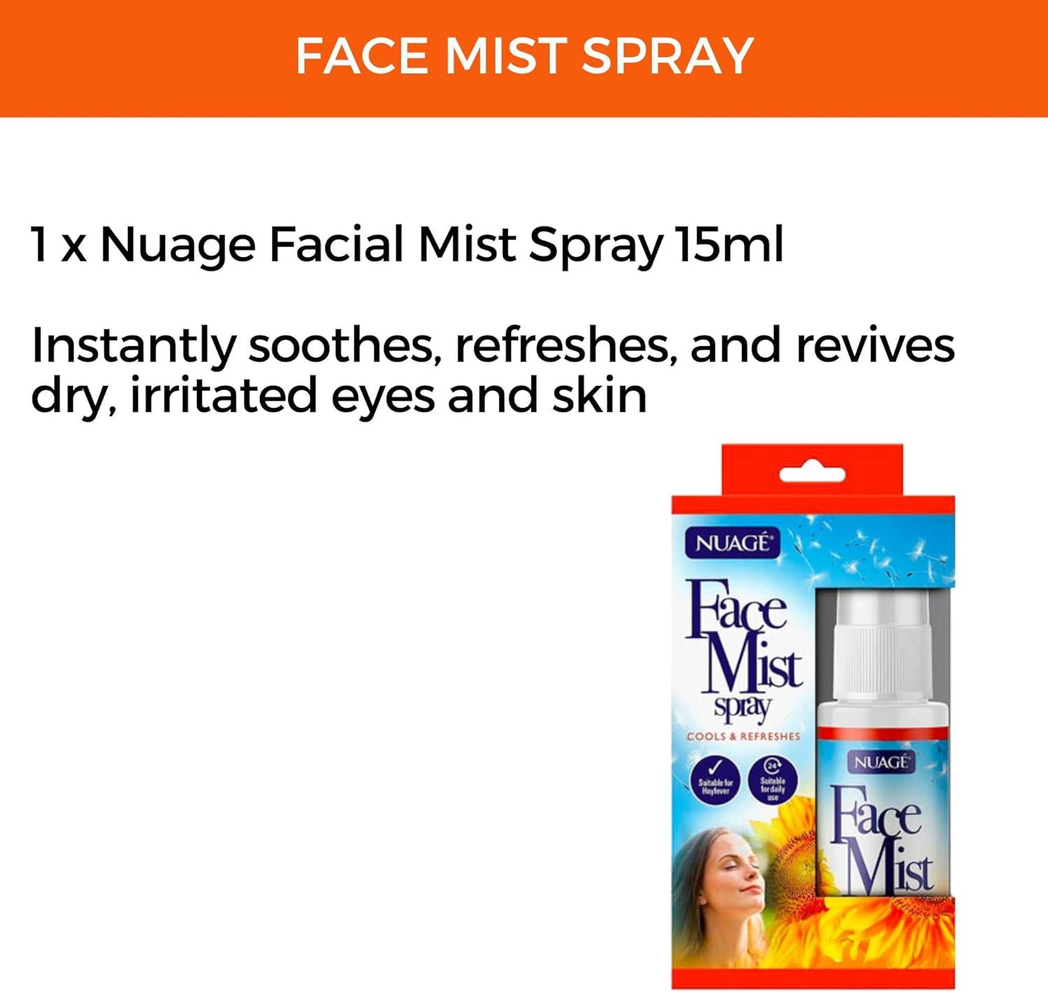 Hayfever Relief Set Nuage Hayfever Wipes Nuage Face Mist Spray Nuage