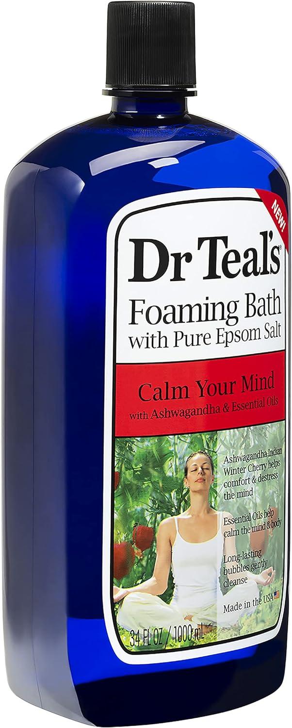 Dr Teal's Ashwagandha Foaming Bath 1L Relax and Refresh with Soothing