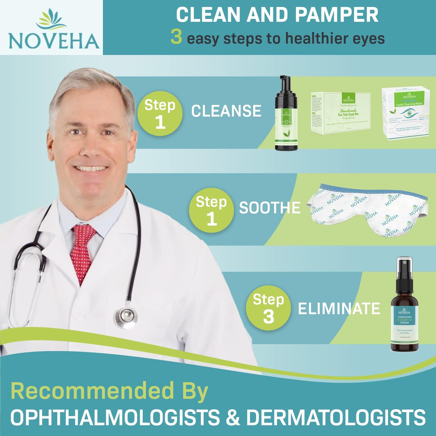 NOVEHA Tea Tree Oil Foaming Gentle Cleanser Therapeutic Daily