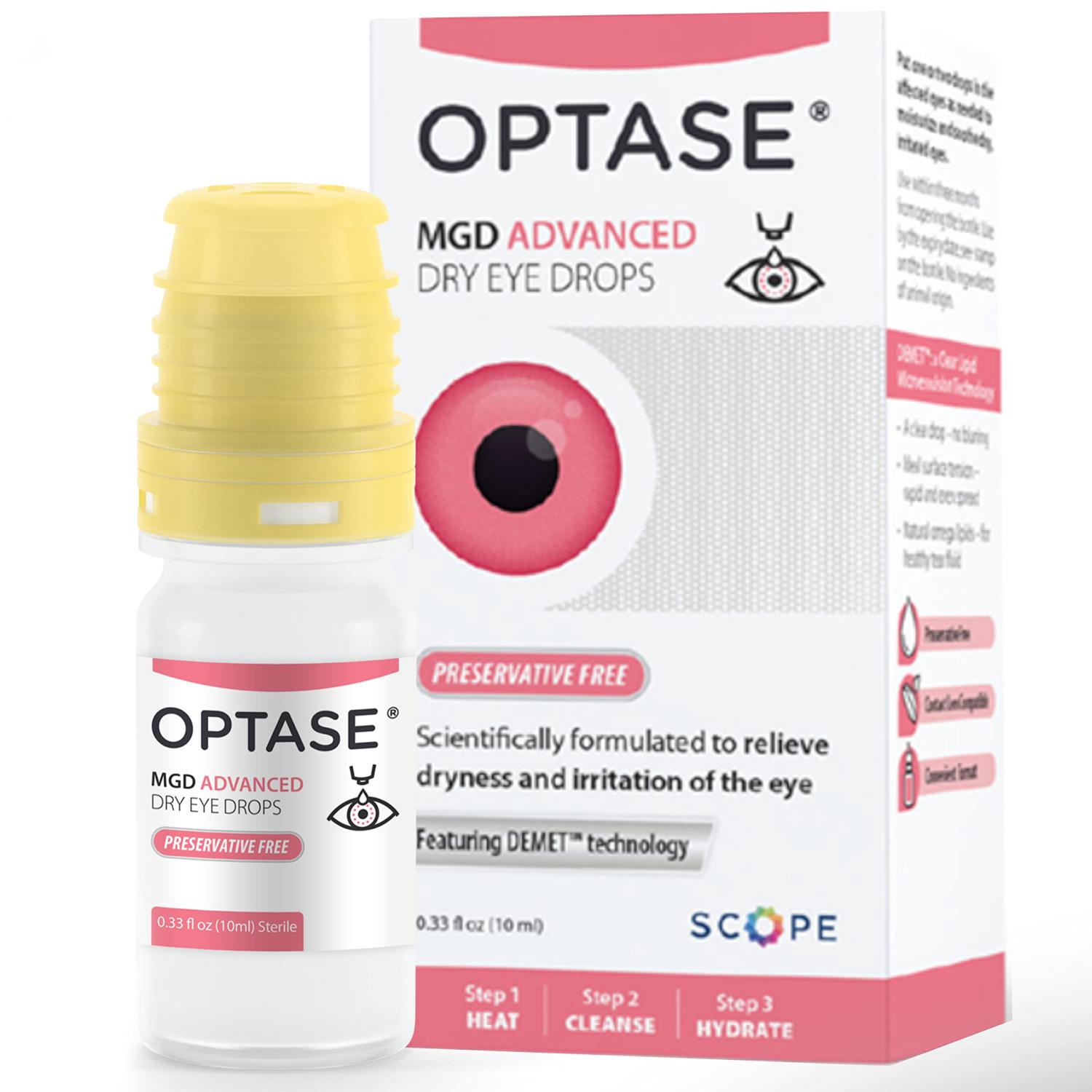 OPTASE MGD Advanced Dry Eye Drops Preservative Free Artificial