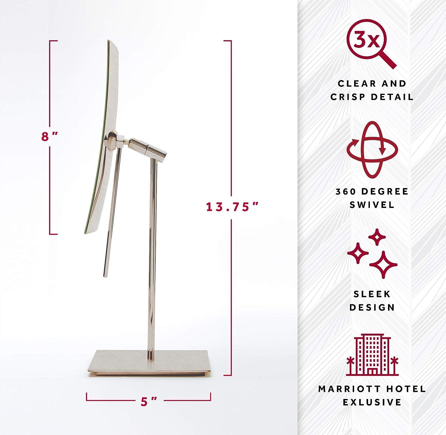 Marriott Minimalist TableTop Vanity Mirror Swivel Vanity Mirror with