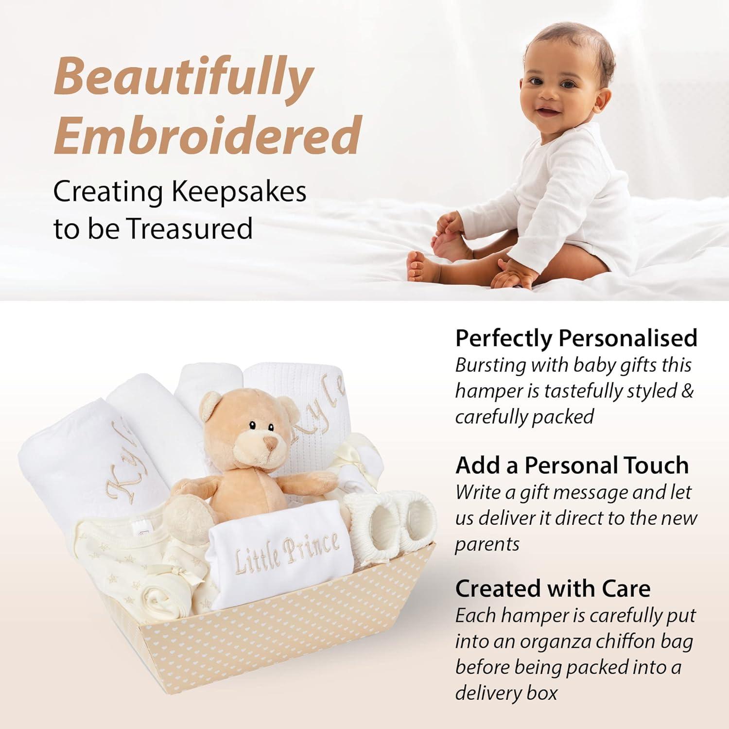 Personalised Baby Gift Set Unisex Newborn Essentials Hamper