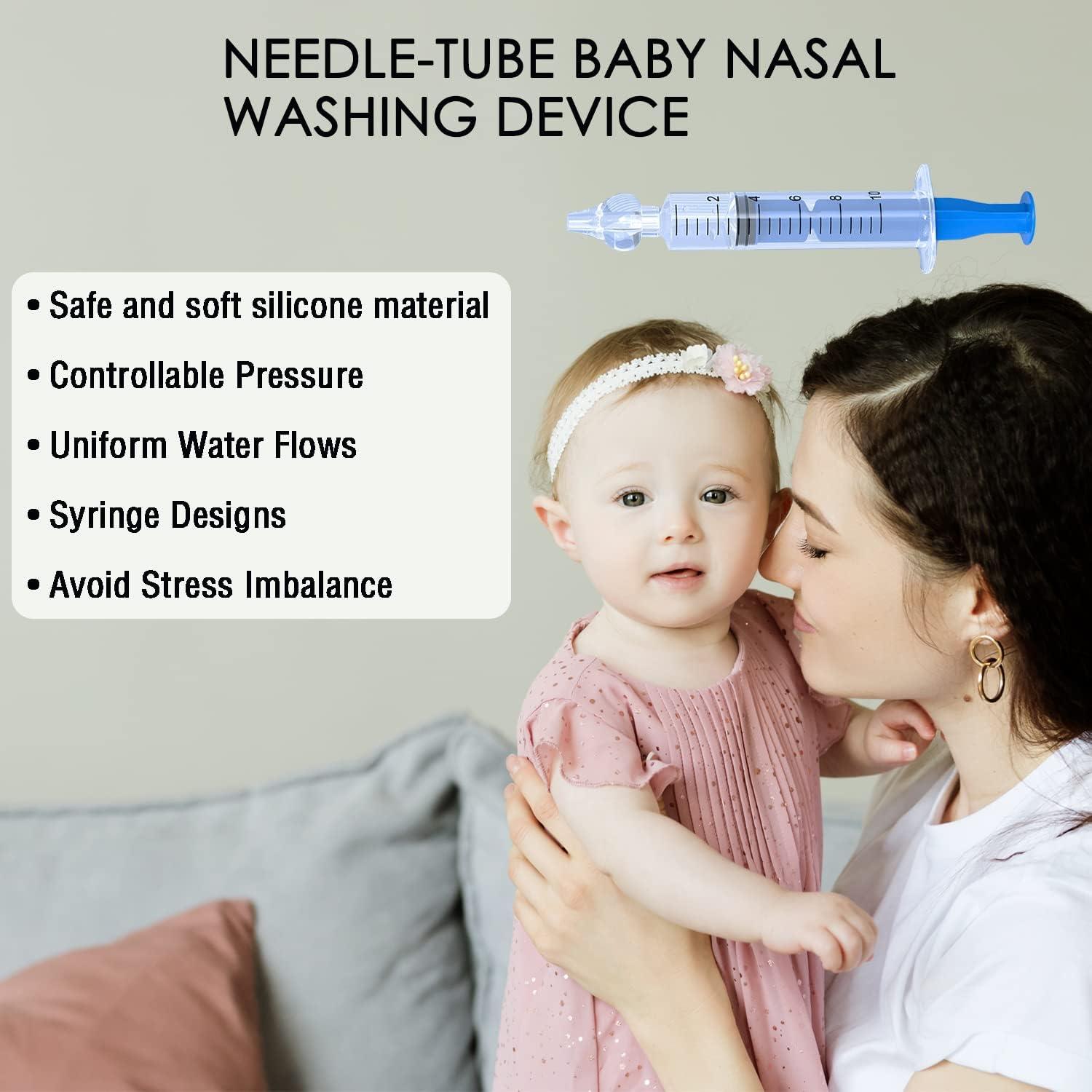 Syringe Nasal Irrigation for Baby 4PCS 10ml Baby Nasal Syringe