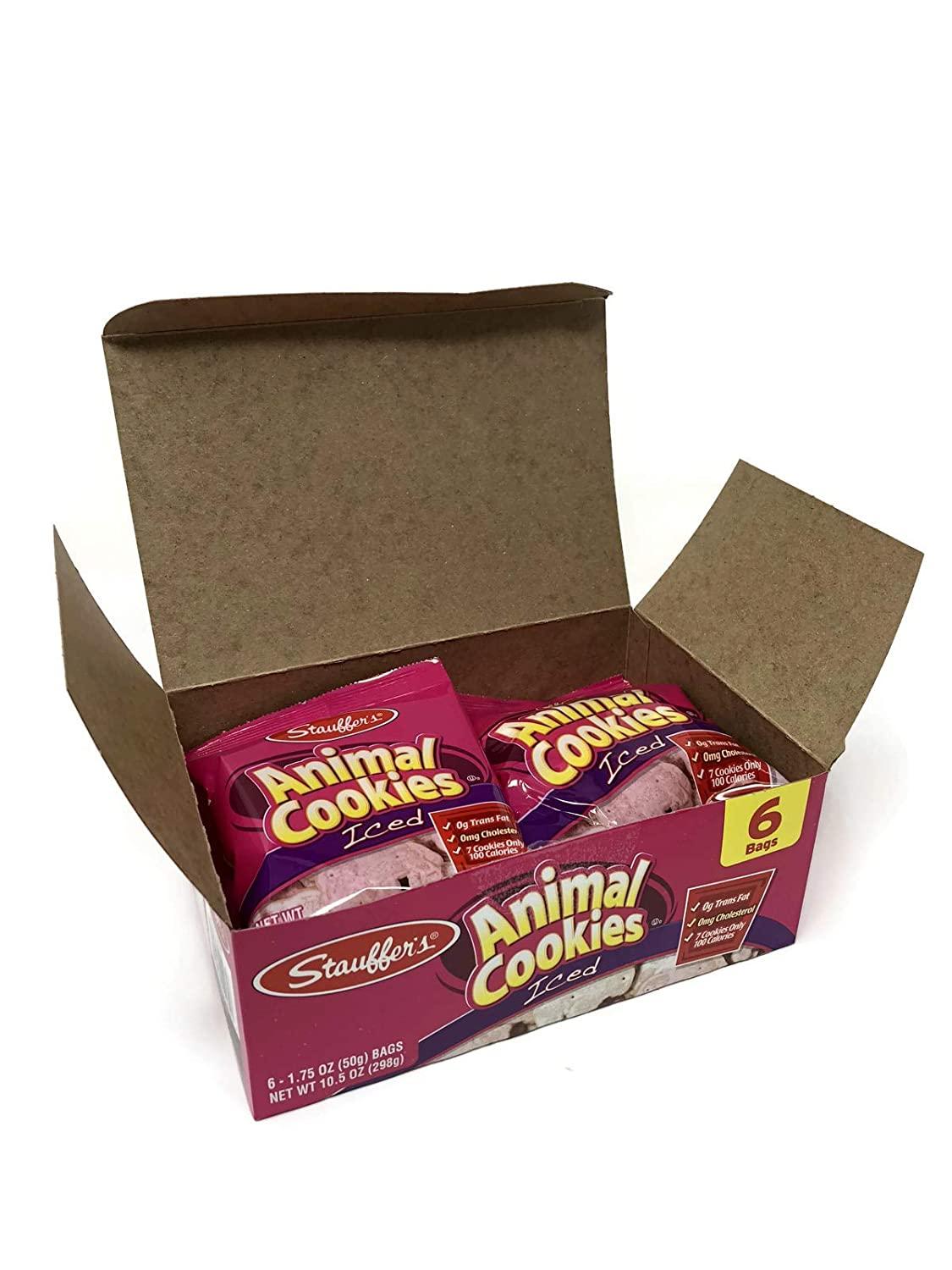 Stauffer's 12 Snack Pack Set Iced Animal Cookies 1.75 Oz. (Pack of 12)
