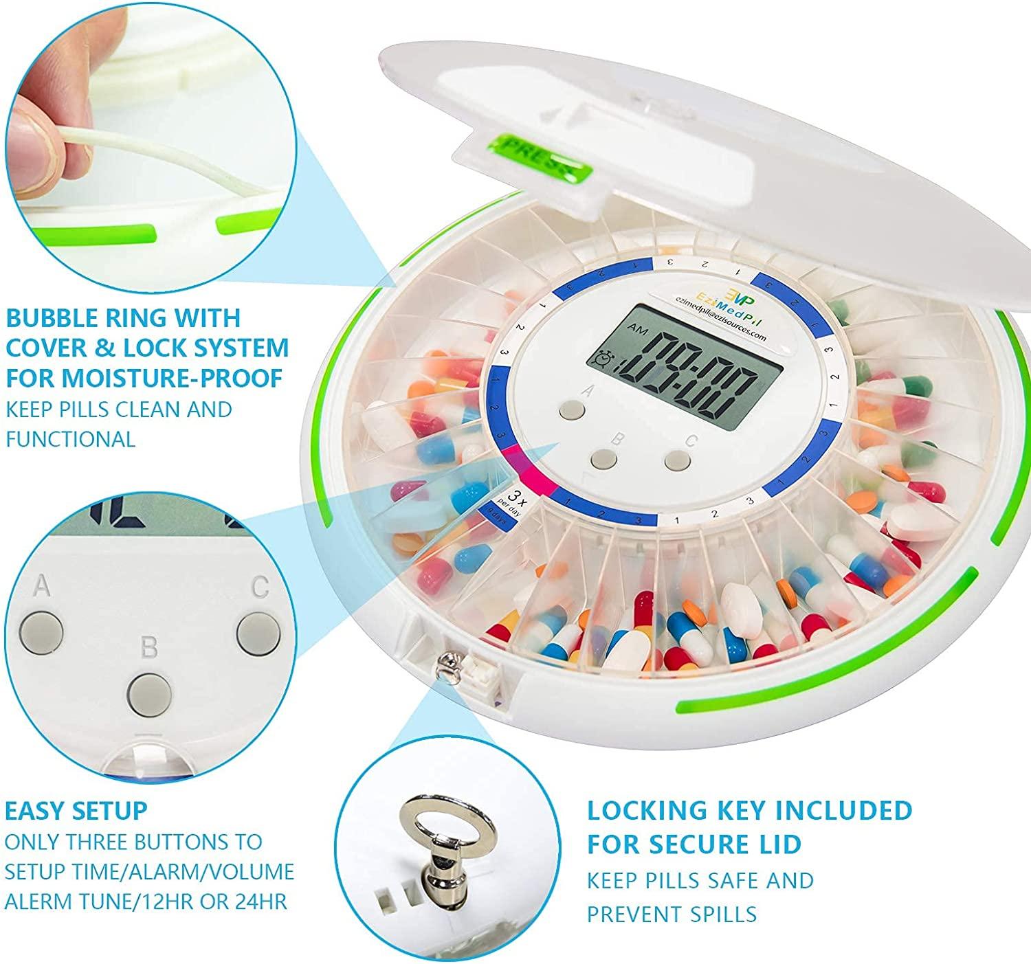EziMedPil Automatic Pill Dispenser with Audio & Visual Alerts 6