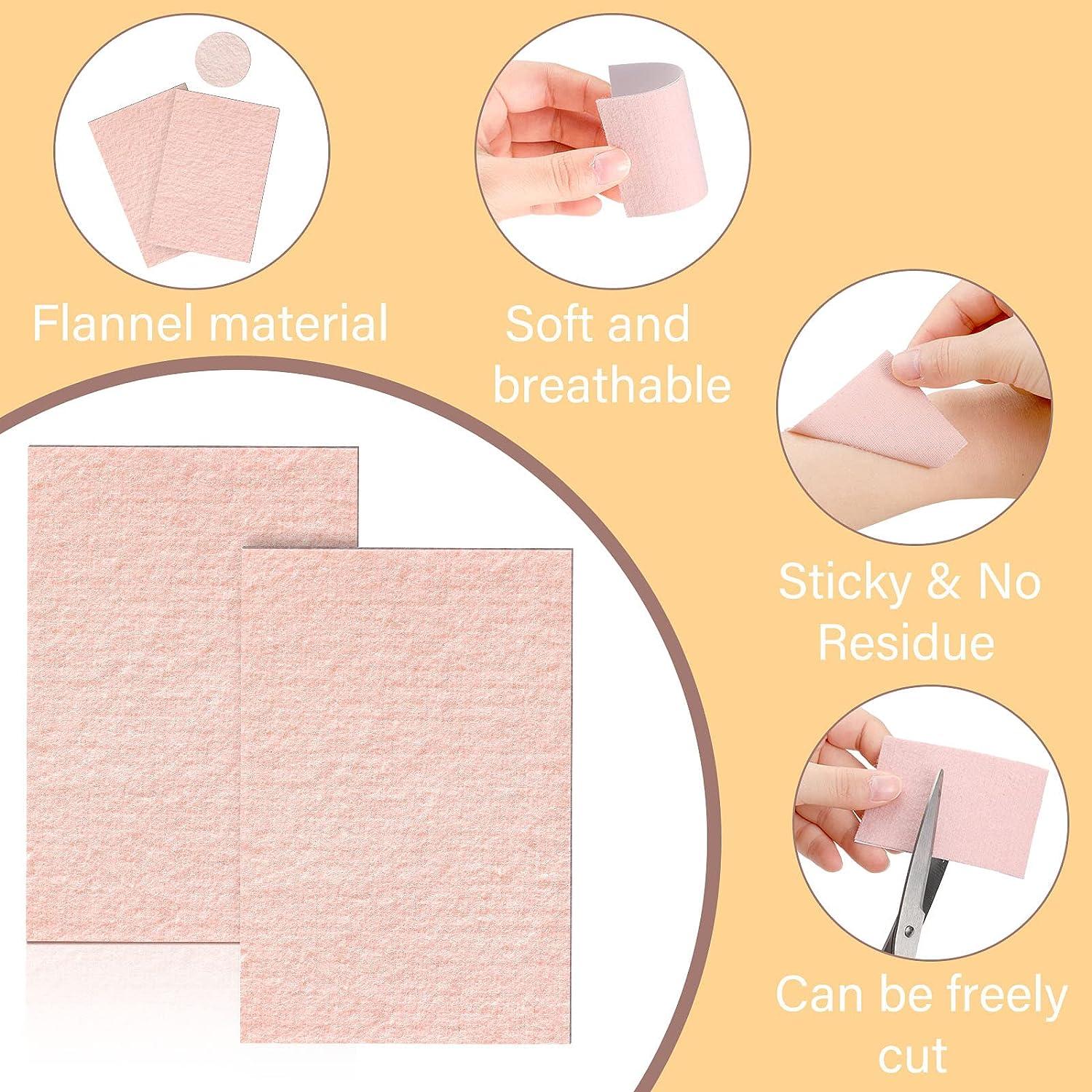 30 Sheets Moleskin for Feet Sets with 110 Pcs Flannel Adhesive Pads and 20 Sheet Adhesive Tape