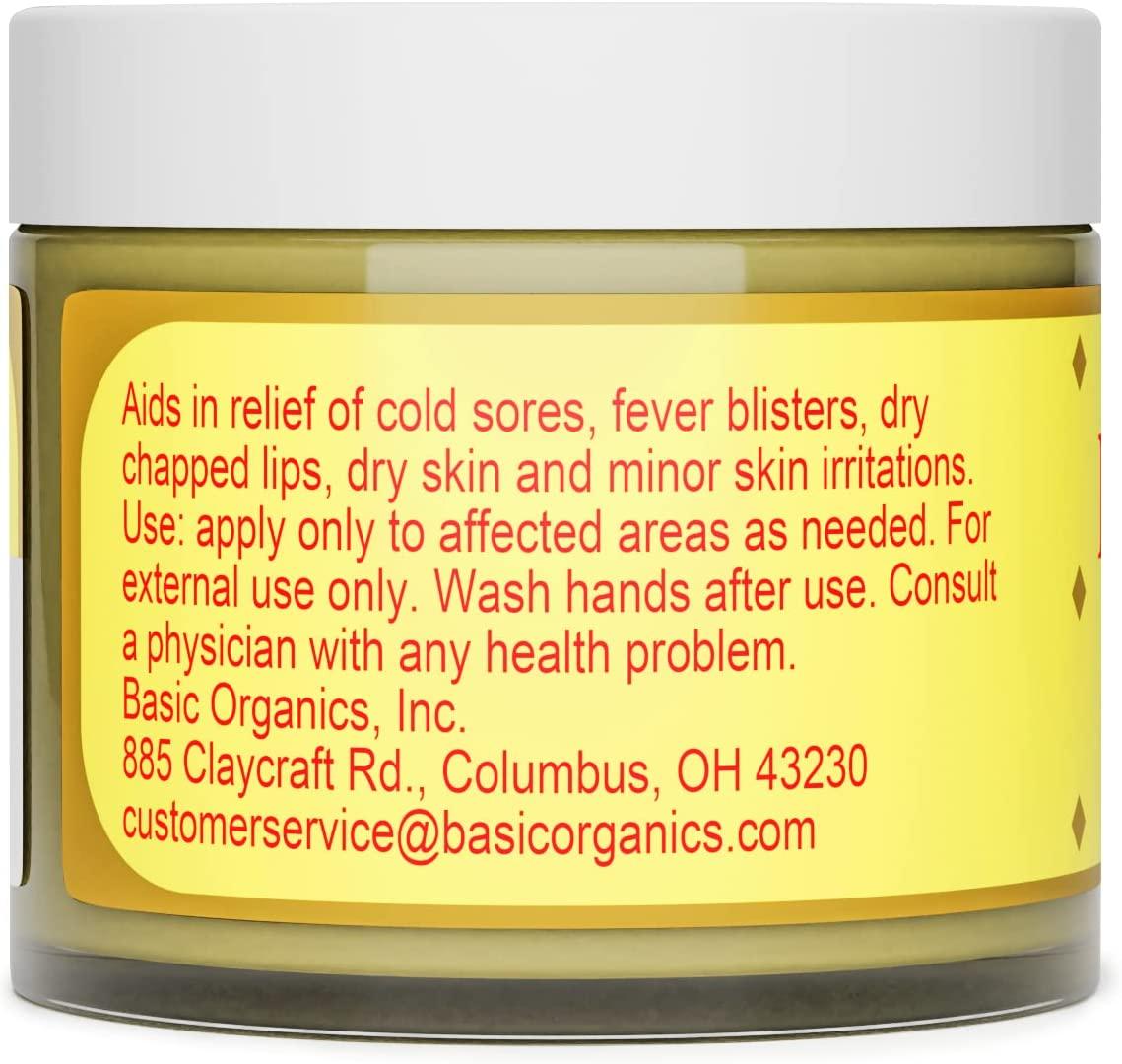 Basic Brands LLysine Ointment, Fever Blister Relief, Soothes Chapped