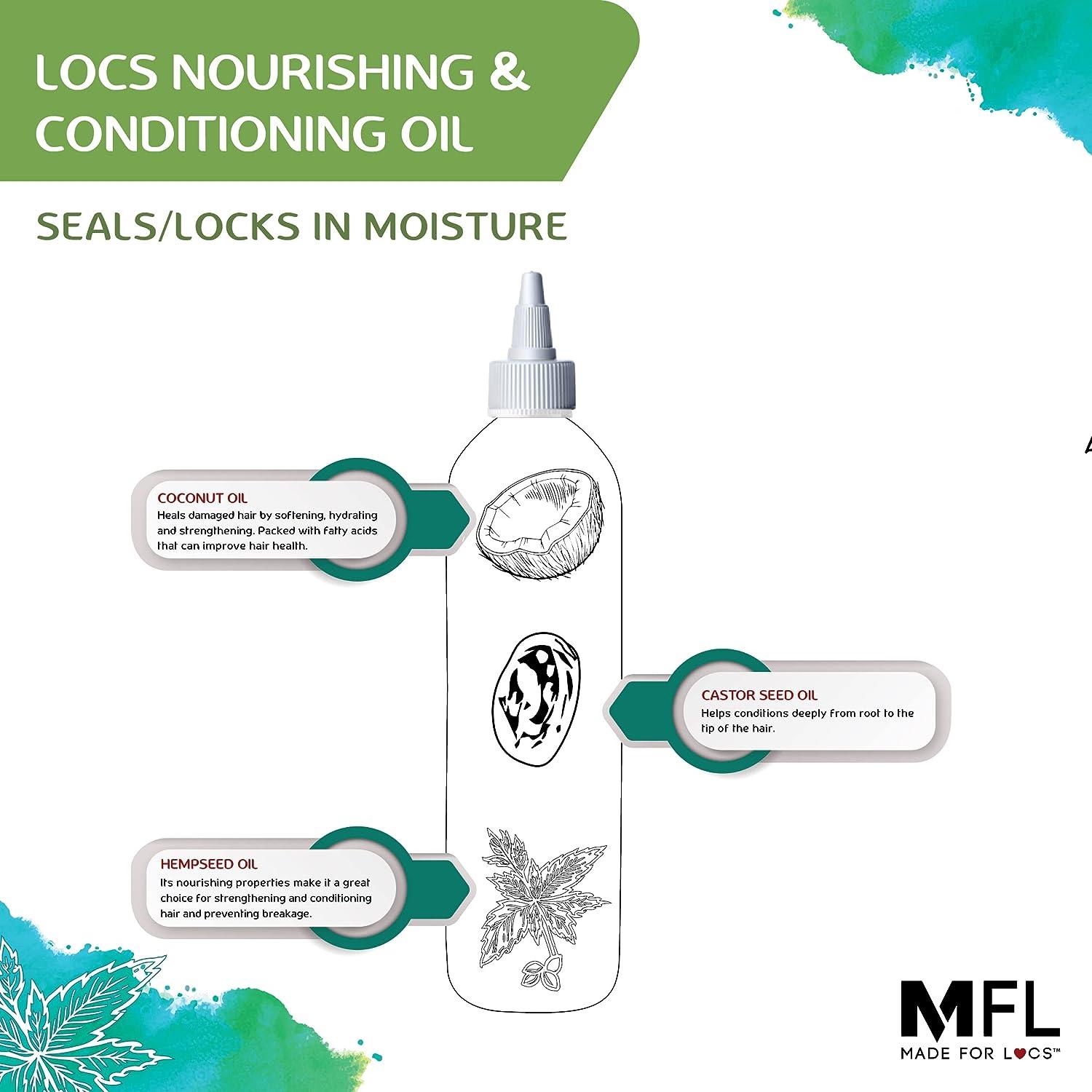 Locs Vegan Conditioning Hair Oil Foaming Locs Oil 4 oz