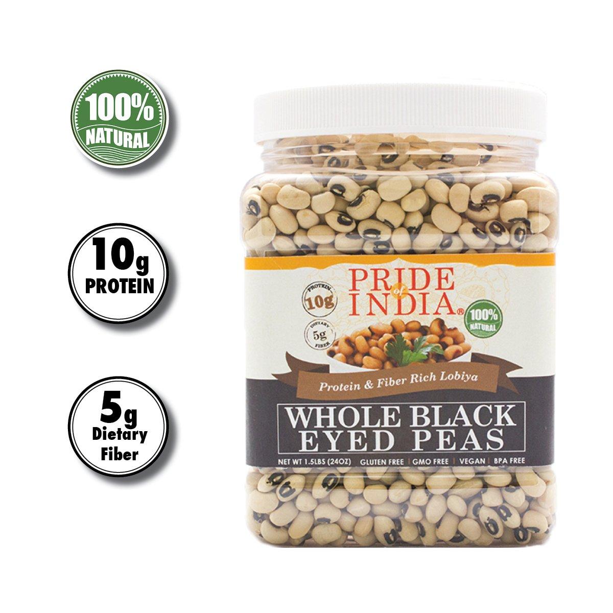 Pride Of India Indian Whole Black Eyed Peas Protein & Fiber Rich