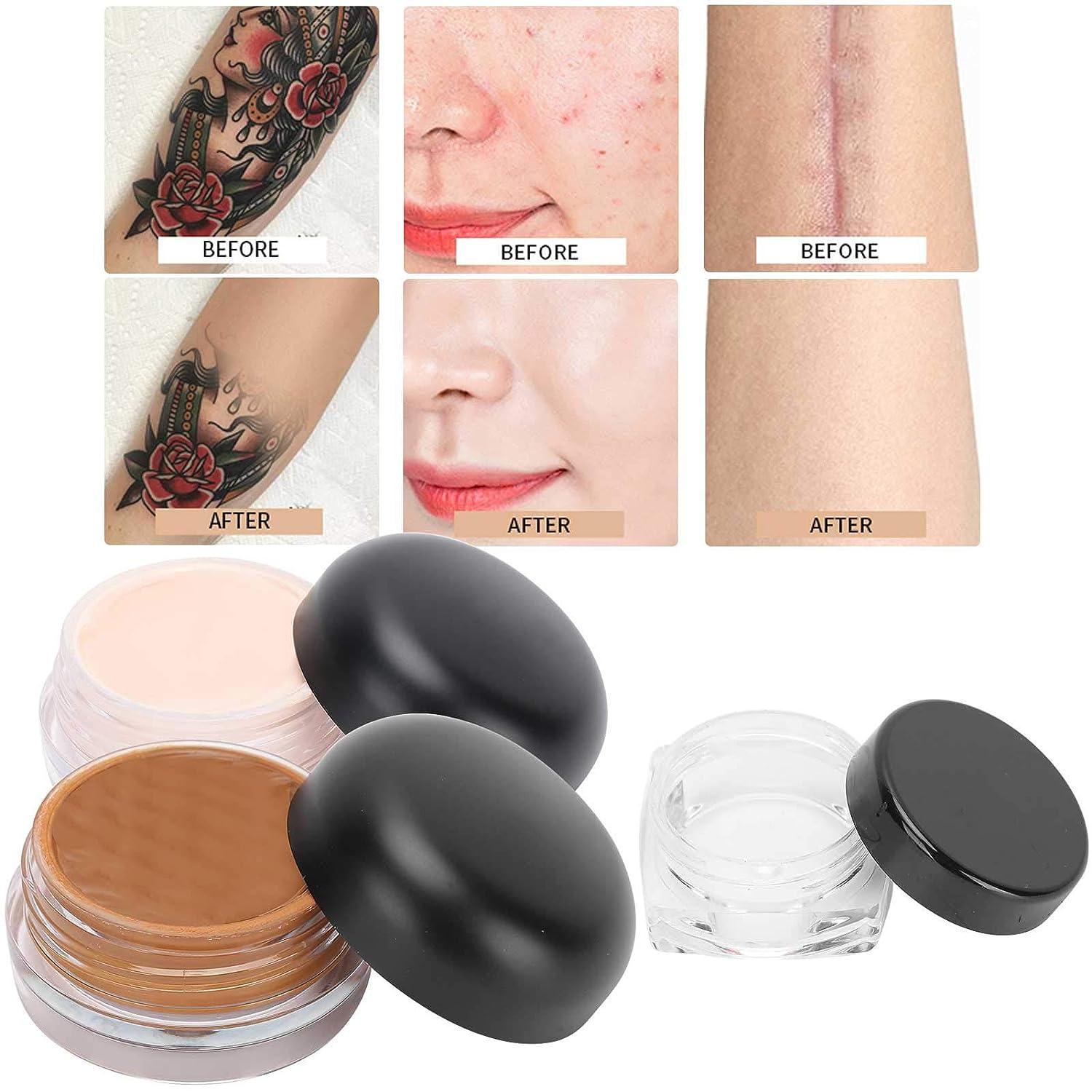 Tattoos cover cosmetics, skin scars, birthmarks, waterproof concealer base  cream - Walmart.com