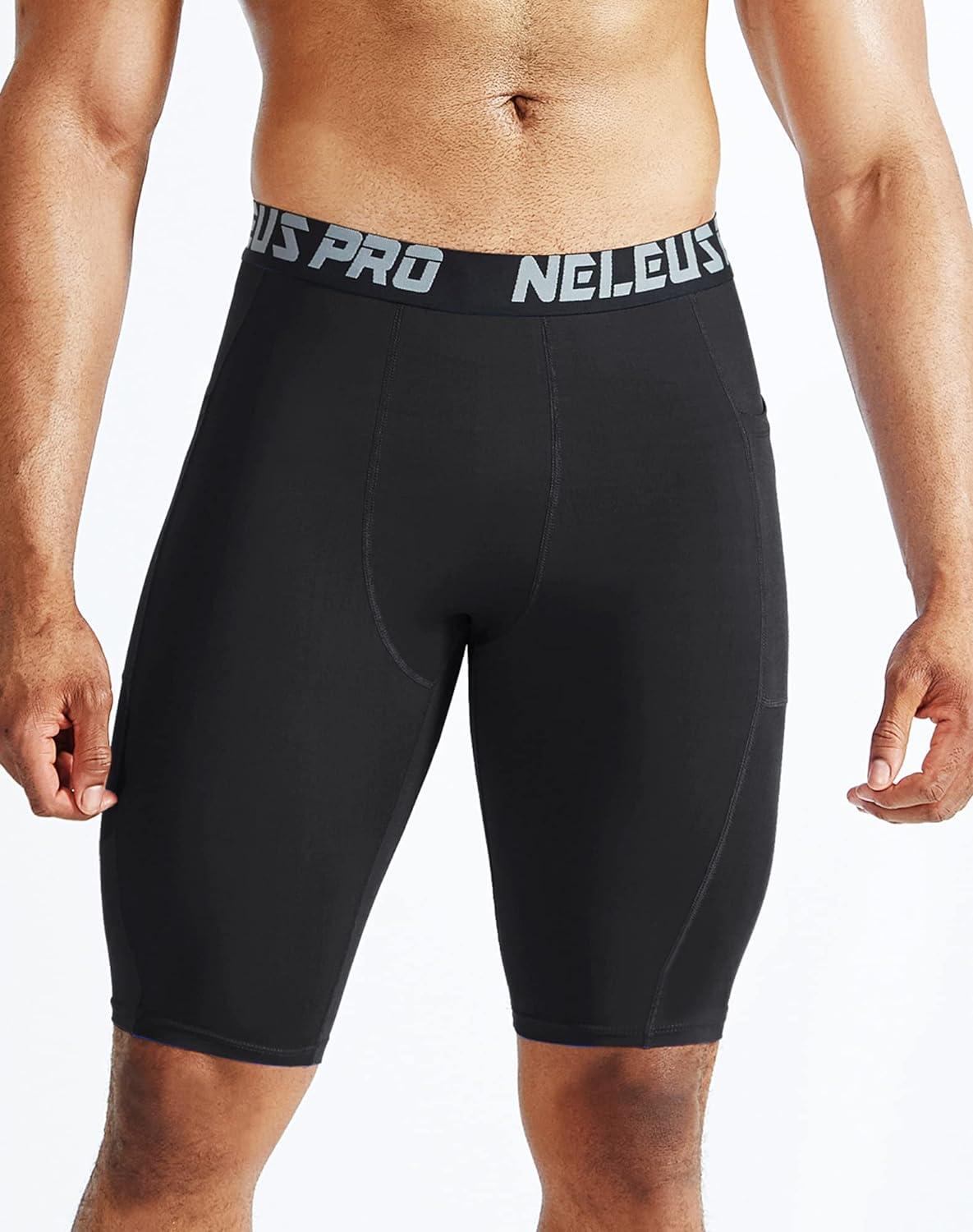 Neleus Men's Dry Fit Compression Pants Workout Running Leggings