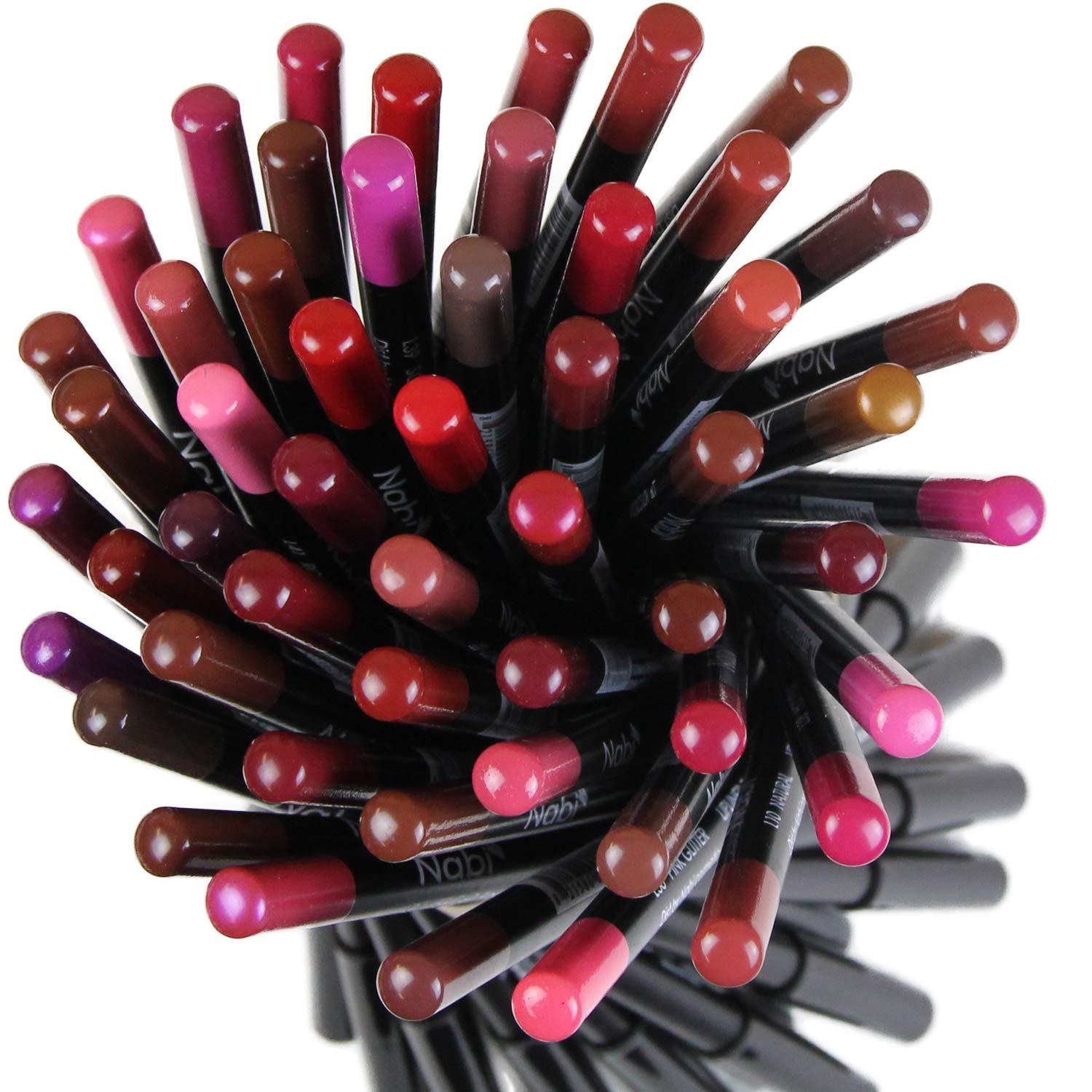54pcs Nabi Lip Liner Pencils Longlasting and Vibrant Colors for