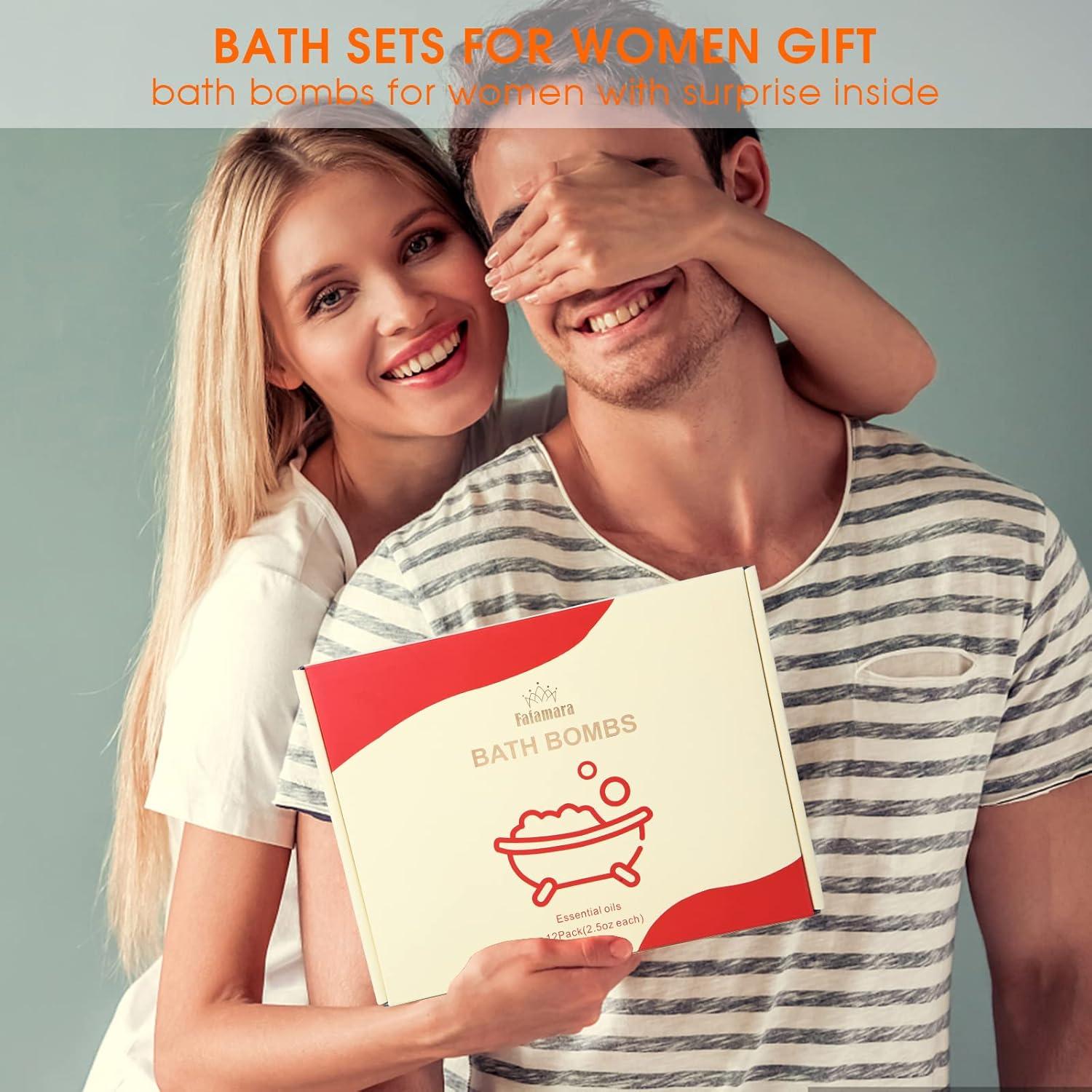 KASTU Bath Bombs 12-Piece Gift Set With Essential Oils For Stress Relief And Moisturizing Dry Skin - Perfect Father's Day Gift Idea For Men And Women | Buy Now With Express International