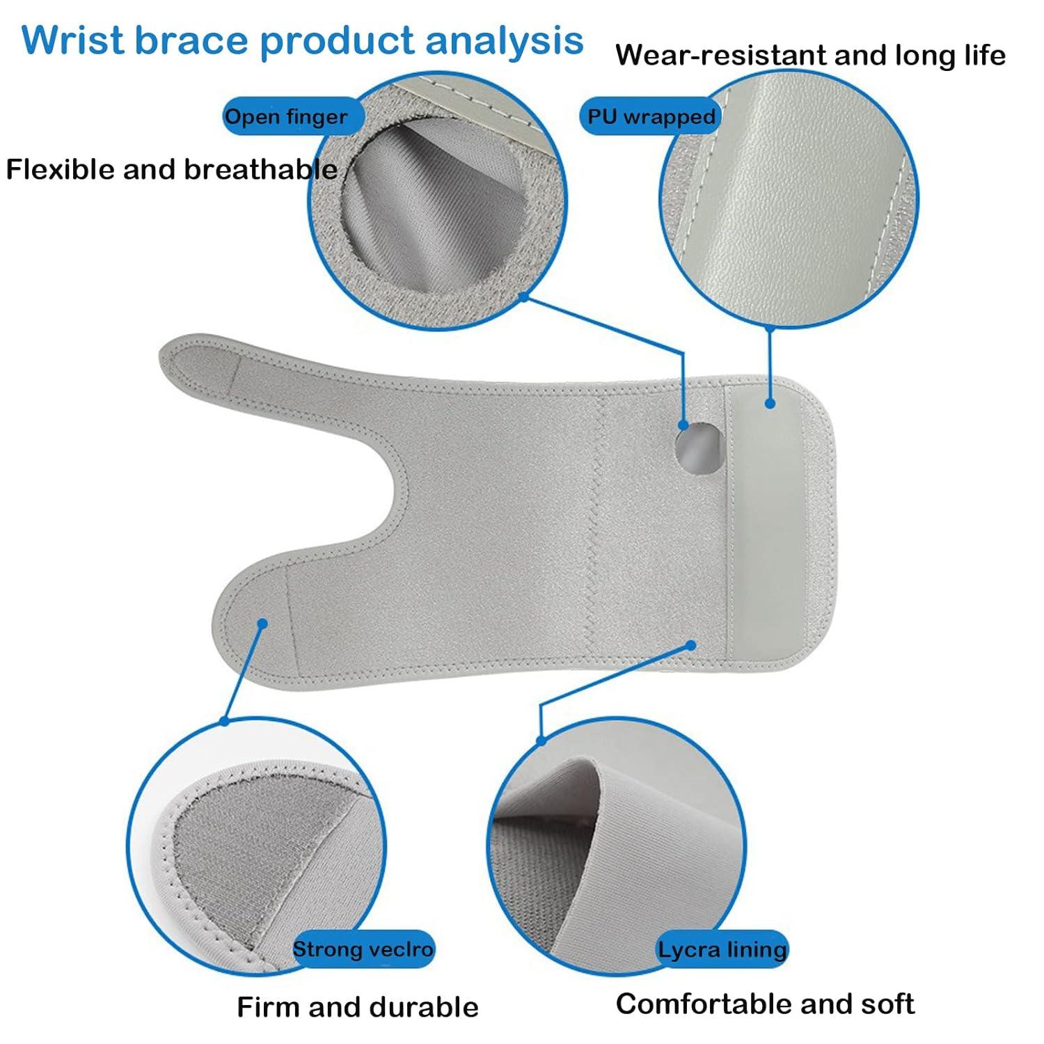 Carpal Tunnel Wrist Braces - Adjustable Support & Relief