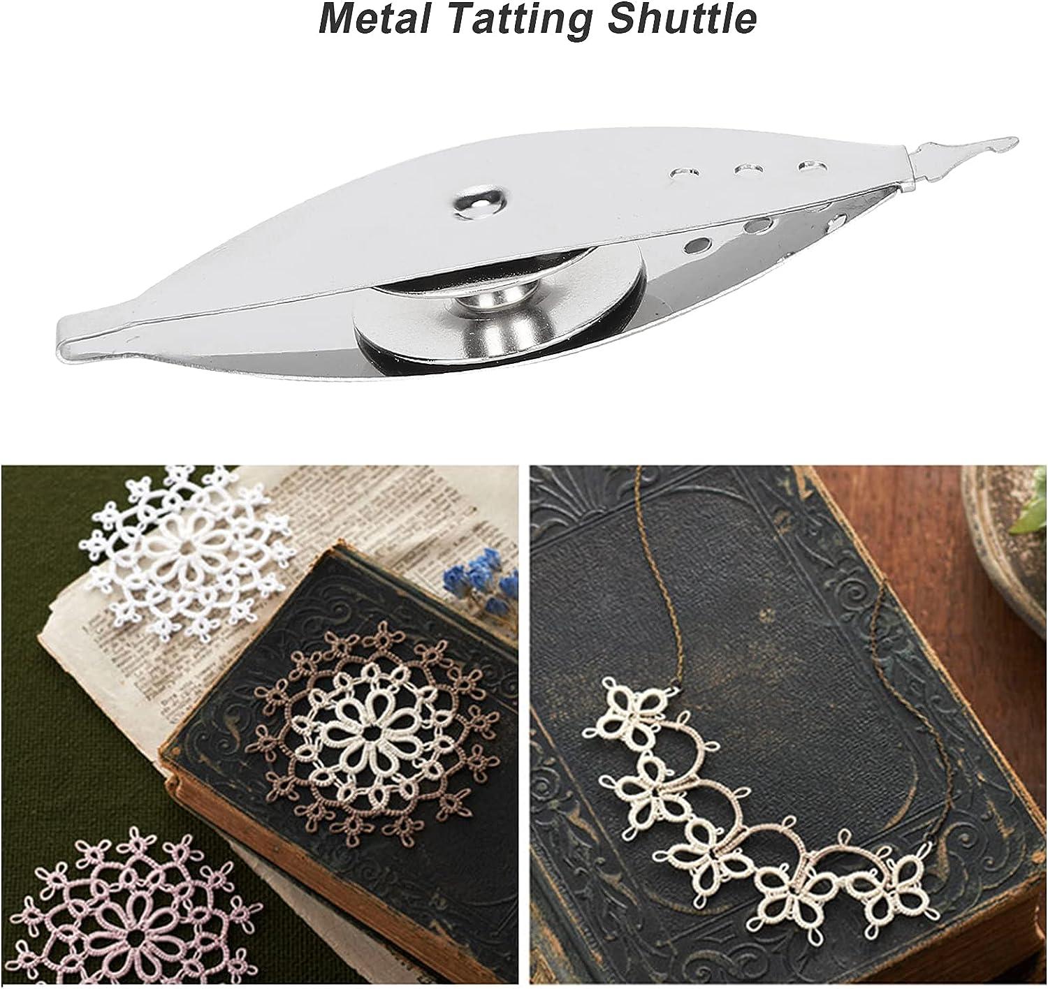 Hztyyier Tatting Shuttle - 1Pc Metal Iron Tatting Shuttle for Lace DIY