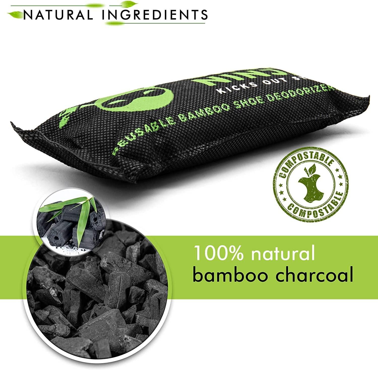 Charcoal Shoe Deodorizer Inserts Shoe Odor Eliminator Activated