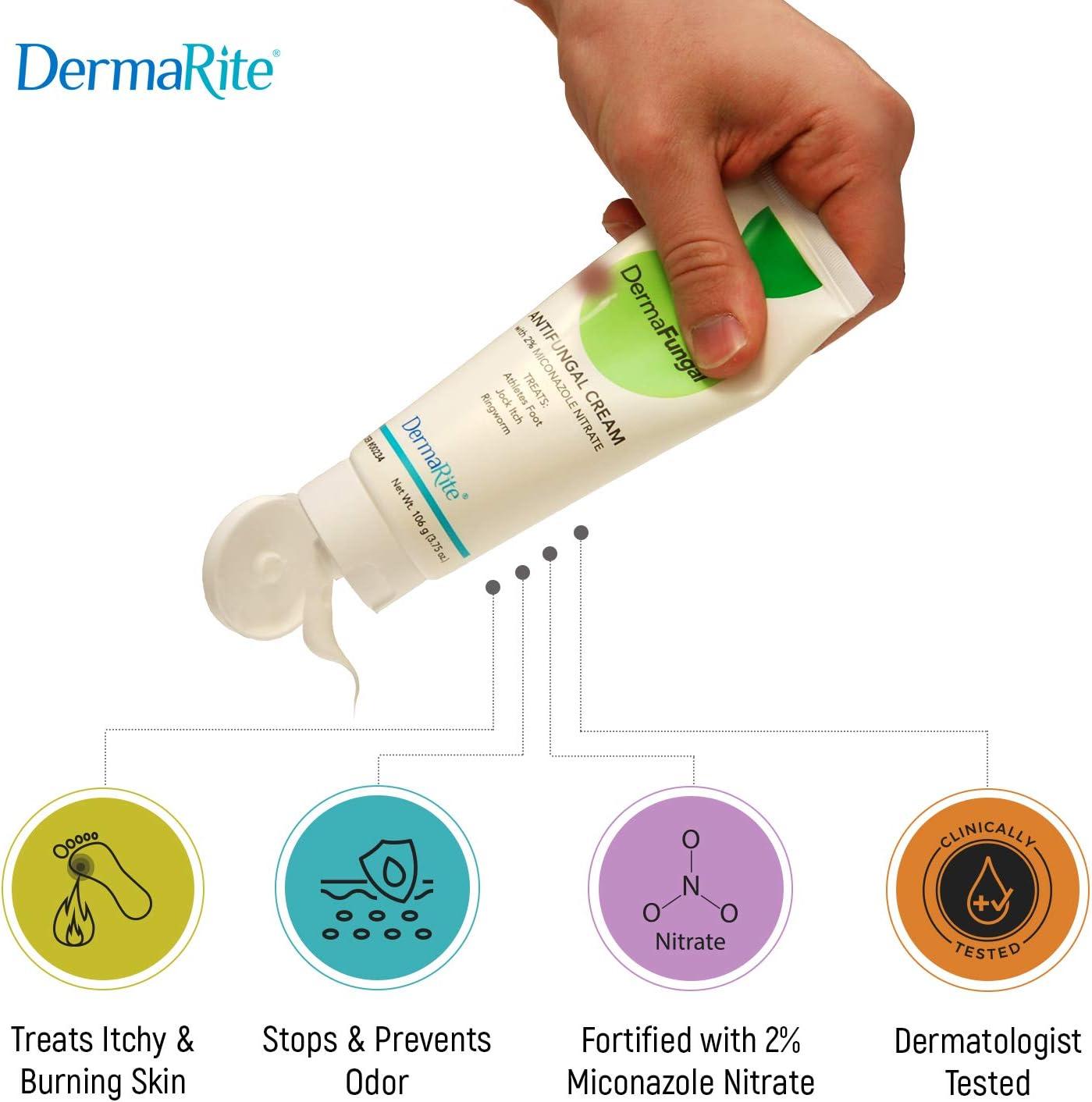 DermaRite Dermafungal Athlete s Foot Antifungal Cream 3.75 Oz Tube 2