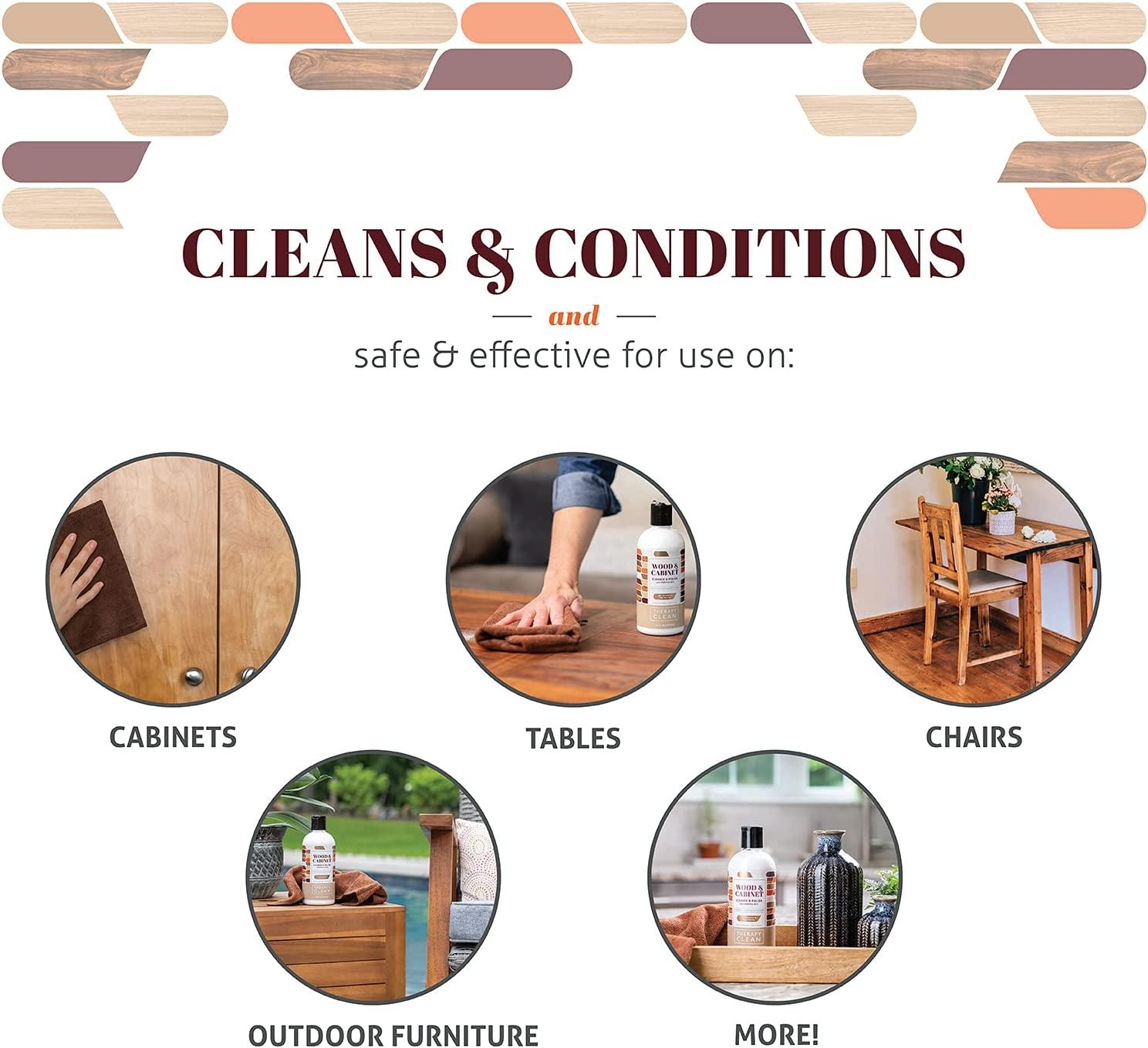 Therapy Furniture Polish Wood Cleaner Kit 16 oz. and Table