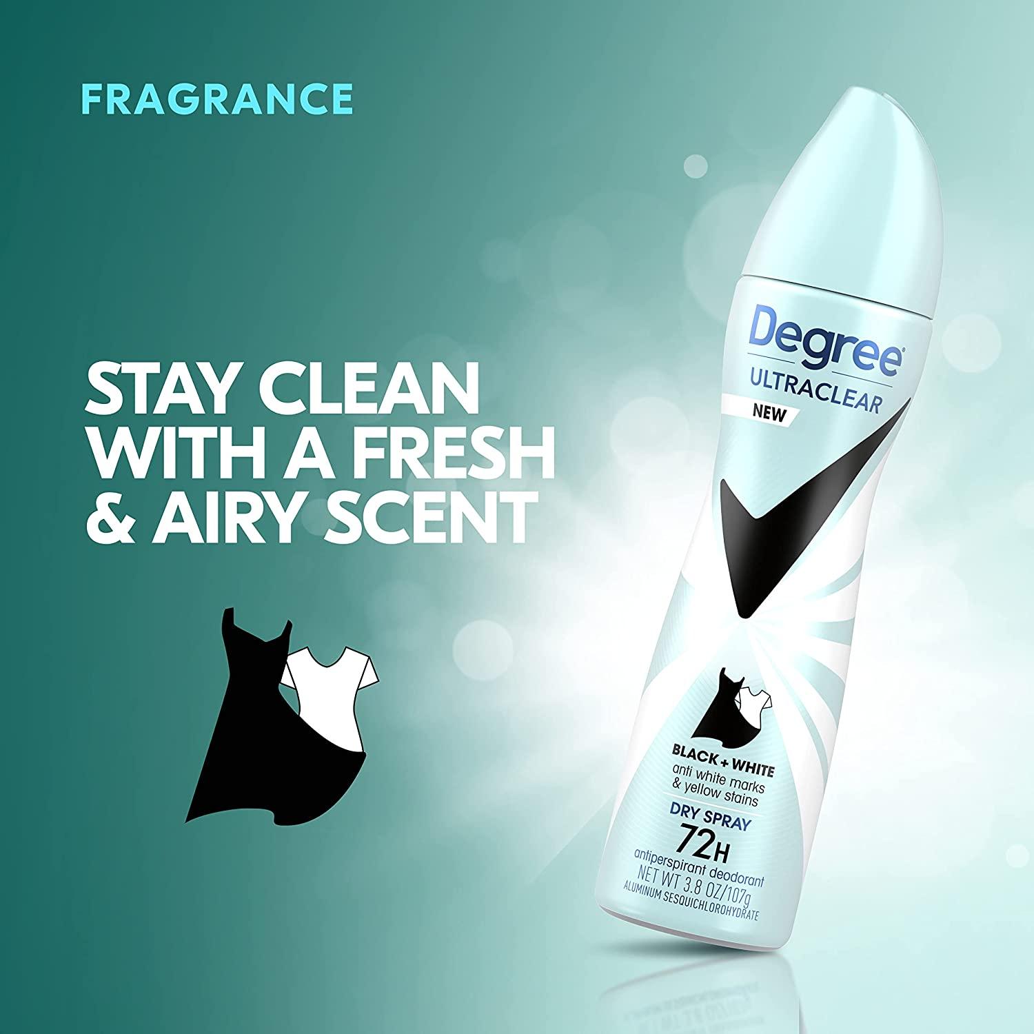 Degree UltraClear Antiperspirant Deodorant Dry Spray Anti White Marks